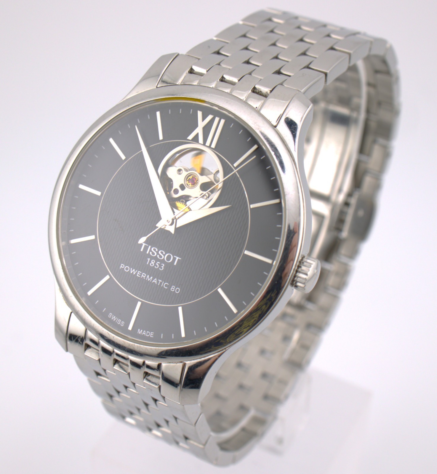 Tissot 1853 Open Heart Powermatic 80 Wristwatch Ref:91M 20X EPS