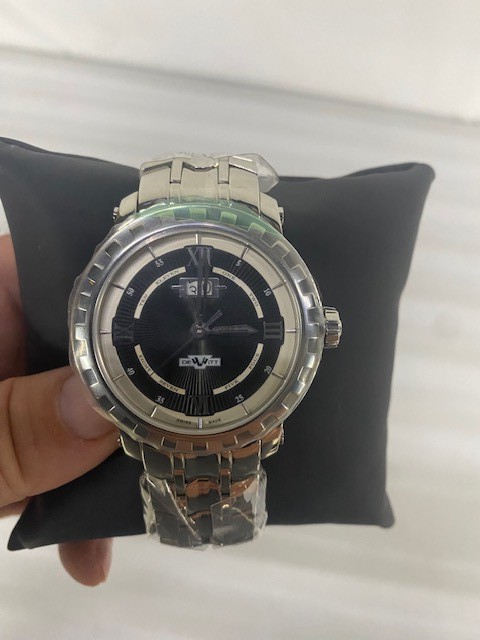 Dewitt Academia Grand Automatic Stainless Steel Black Dial Men’s Watch See Desc