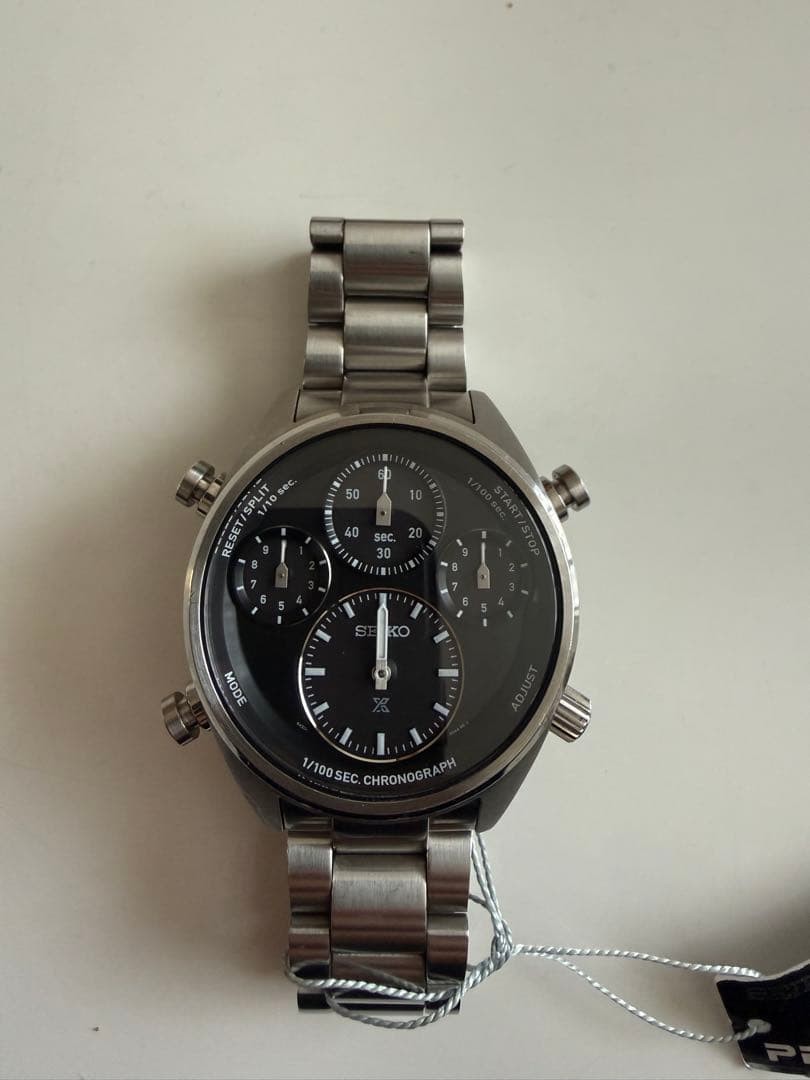 SEIKO Prospex Speedtimer SBER003 Solar Chronograph Black Dial Stainless Steel