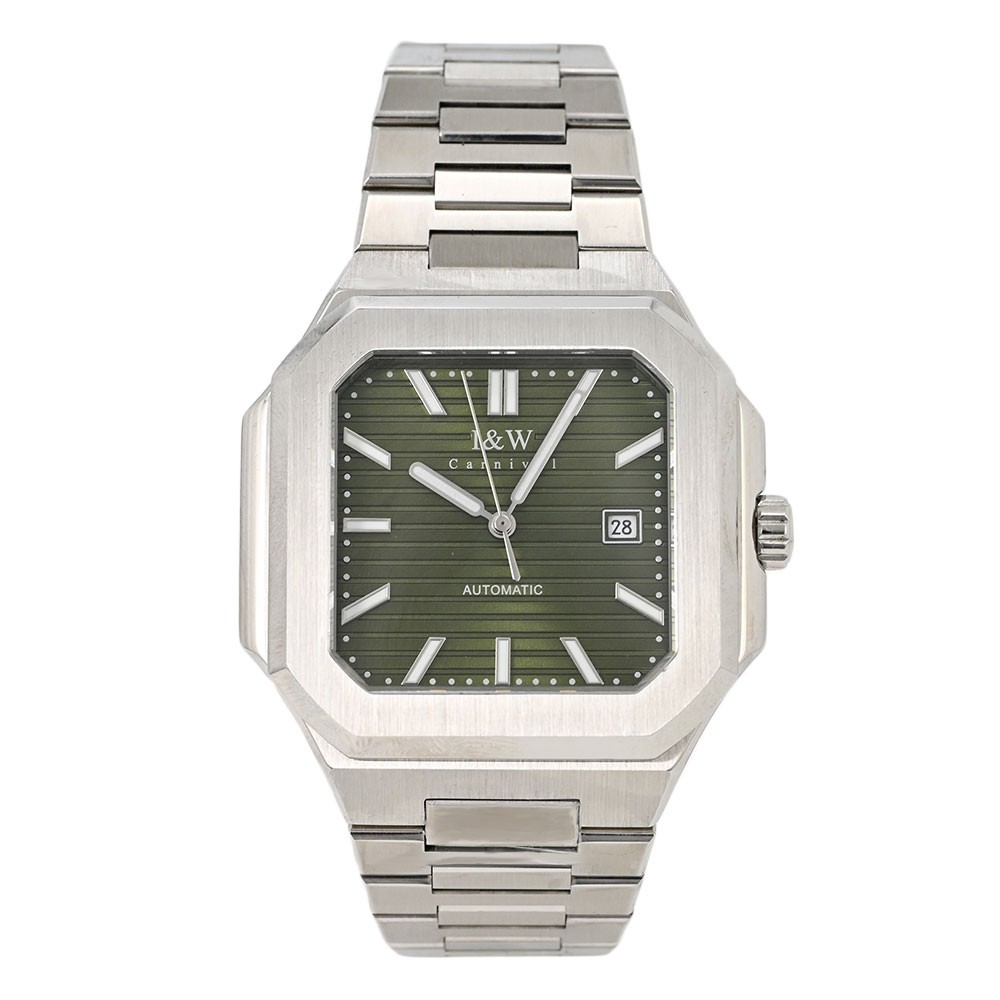 I＆W Carnival IW55875-4 IW55875 Silver Automatic Analog Green Silver