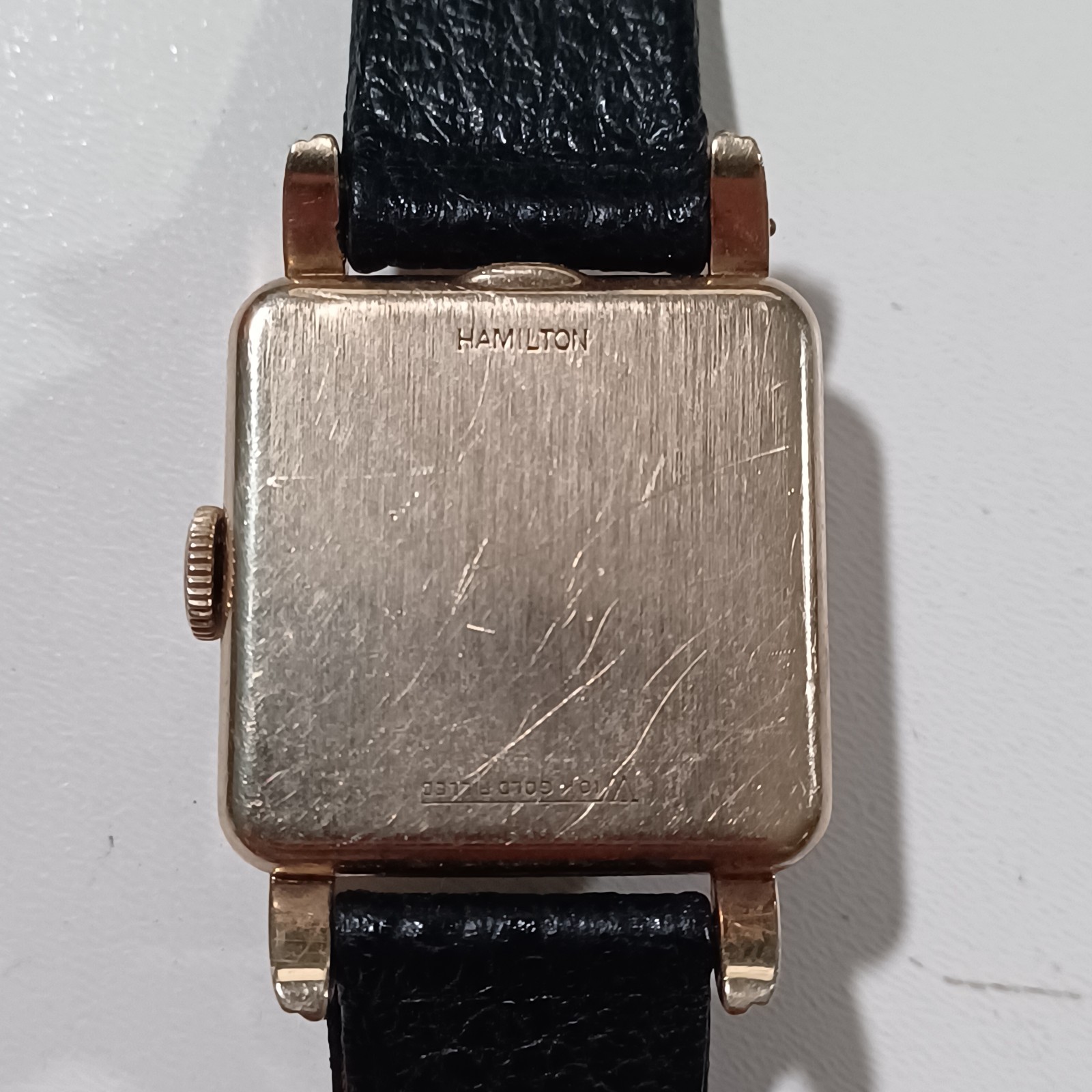 Vtg Hamilton Dewitt Men’s 10K G.F Manual Watch Running + Extra 747 Movement