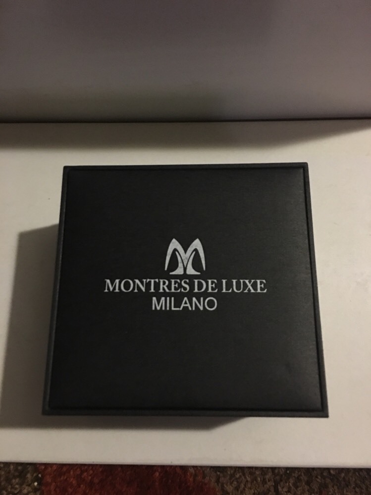 Montres De Luxe Mens GMT Estremo Black orange Tonneau Leather Watch NEW