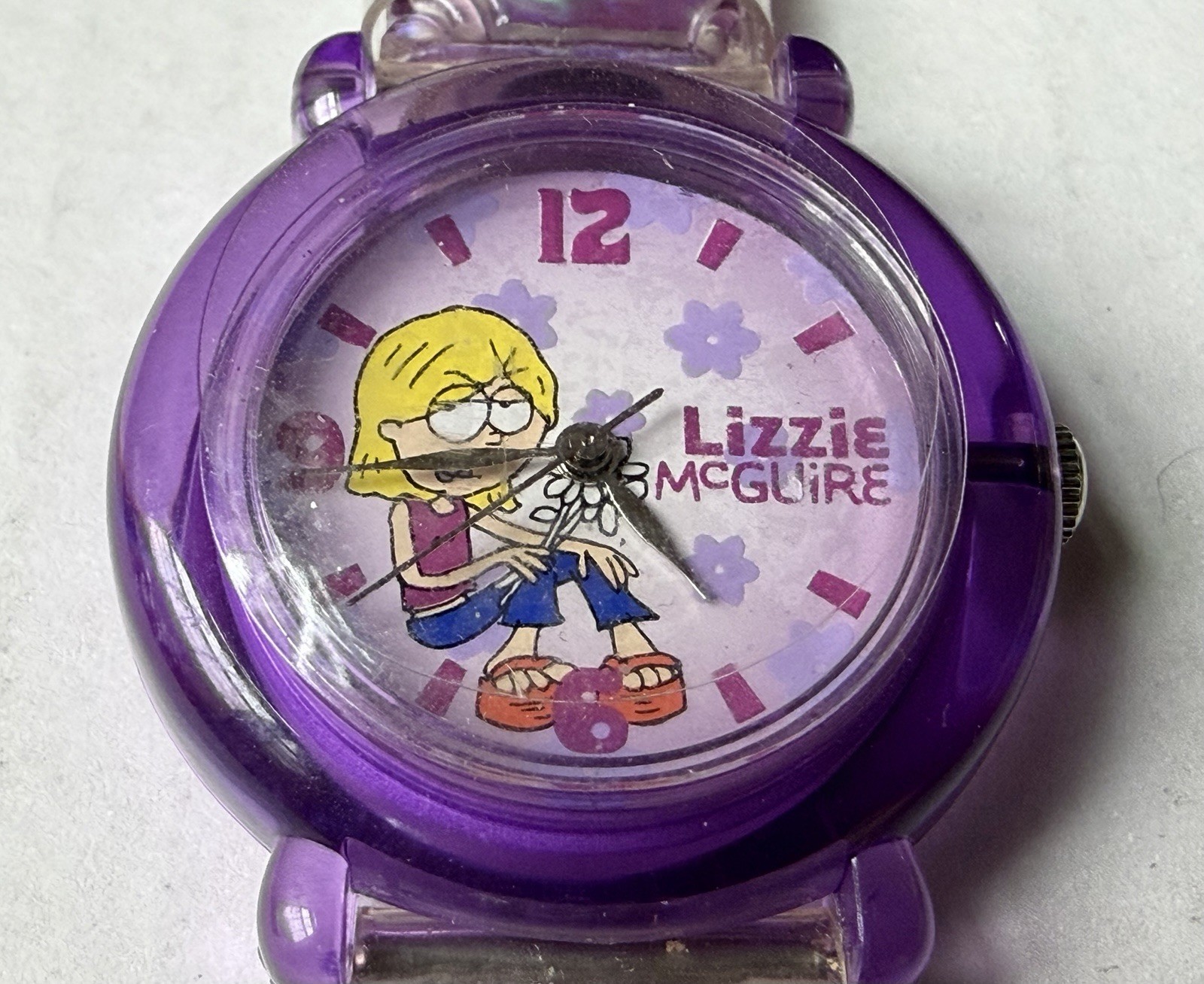 LIZZIE McGUIRE Watch Disney w/ Protective Cover Still On The Face – Battery Type