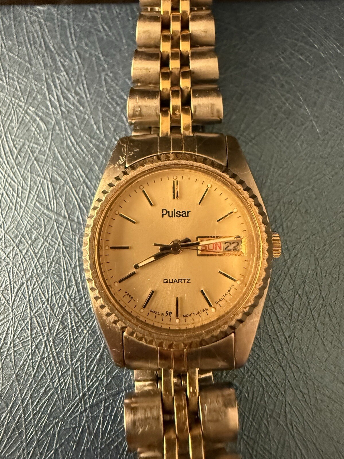 Pulsar V248-0020 Gold Silver Two Tone Stainless Steel Quartz Women’s Watch