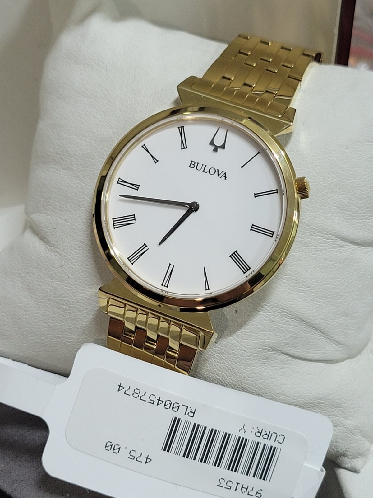 NWT Bulova Regatta Men’s White Watch – 97A153 $475