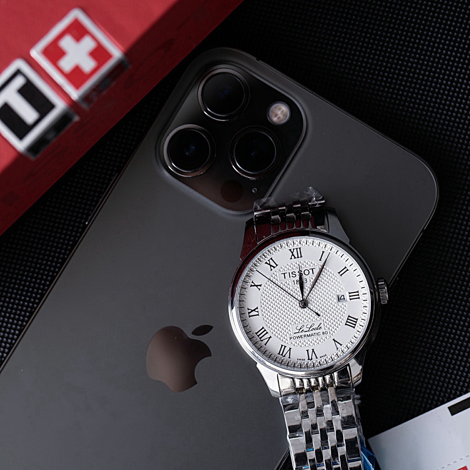 Tissot Le Locle Powermatic Men’s Automatic Watch Silver Dial Steel 40mm Box.