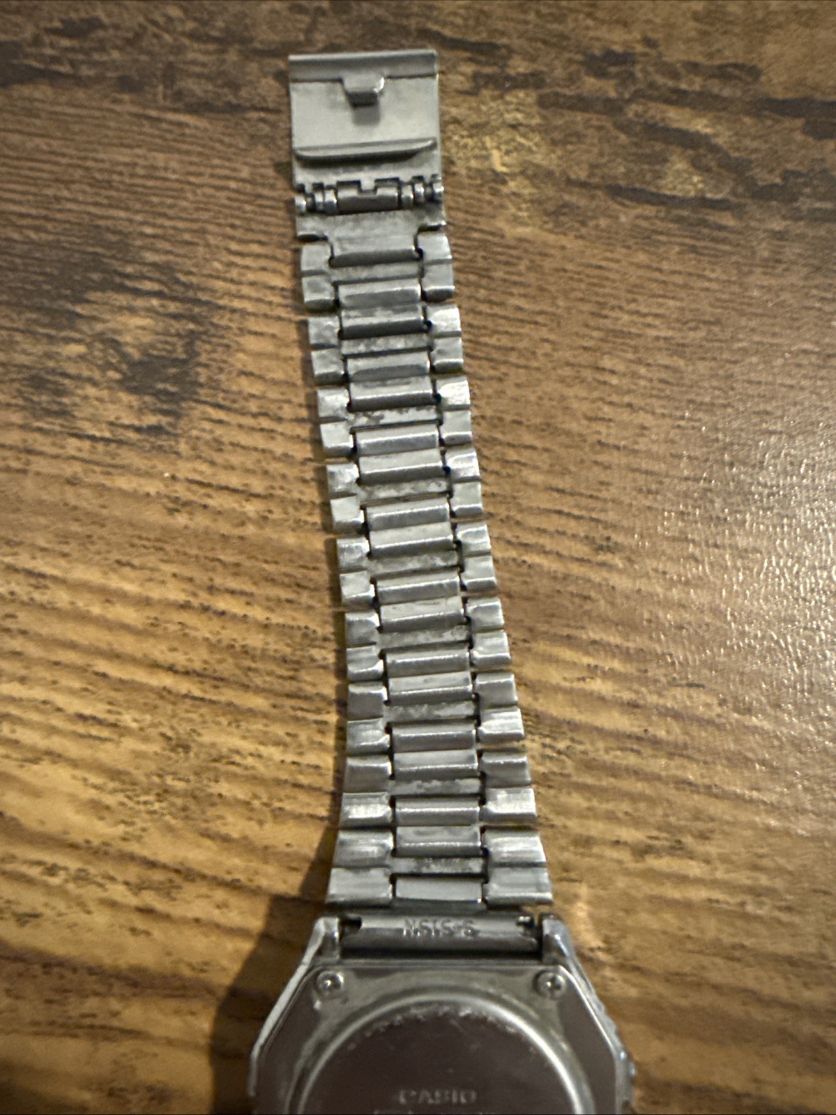 Casio A158W Digital Alarm Chrono Quartz Stainless Steel Bracelet Watch WORKS
