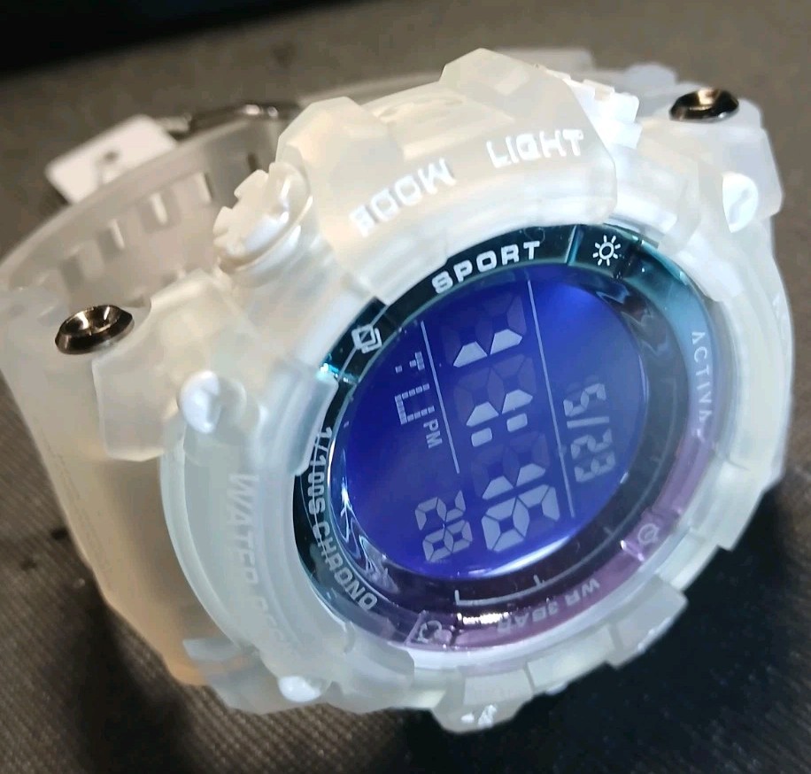 Activa Summit X Invicta Digital Men’s Watch. 50mm White/Blue/Purple ACW8046-001