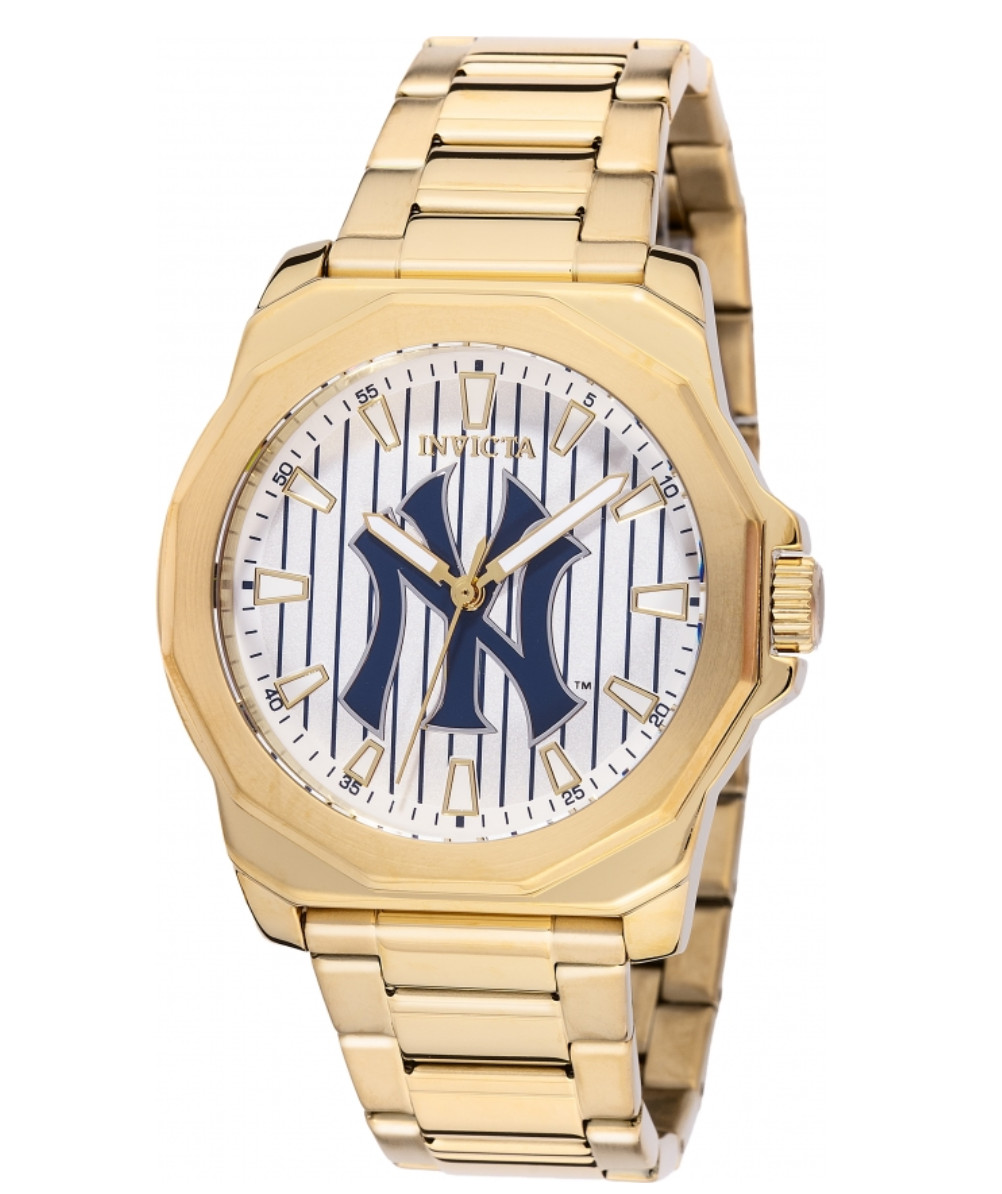 Invicta MLB New York NY Yankees Men’s 42mm Gold Stainless Quartz Watch 49861