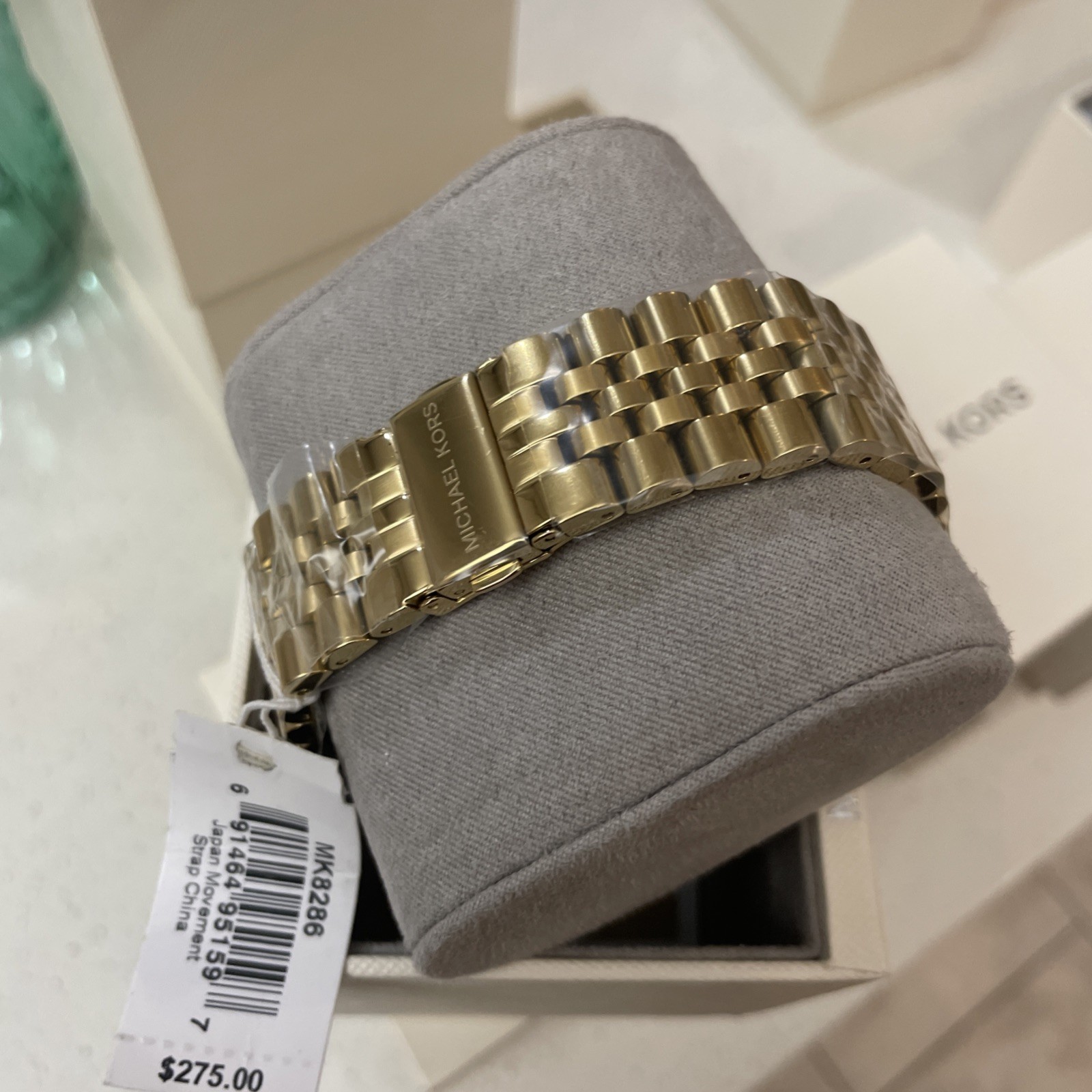 Michael Kors MK8286 Lexington Black Dial Gold Bracelet Formal Men’s Watch