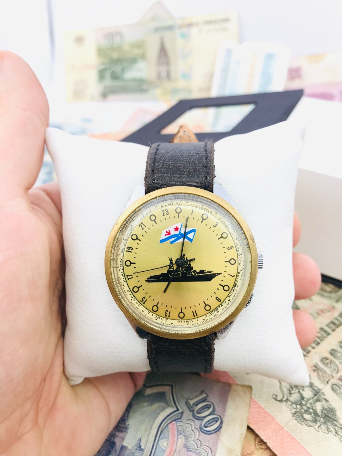 🐧 Rare Raketa 24 Cities Polar Soviet Arctic Watch 2623 Wristwatch USSR ❄️