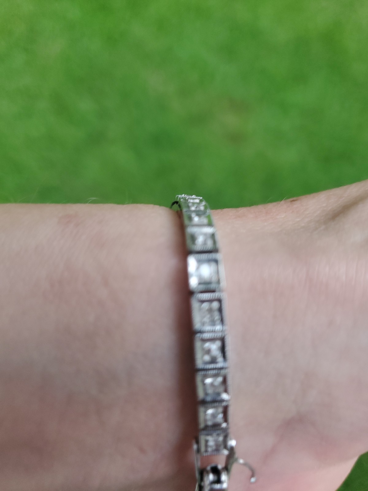 Vintage Wyler Incaflex 14K White Gold Diamond Ladies Cocktail Watch 5.8ct