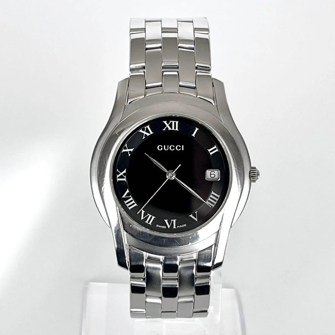 GUCCI 5500M Mens Quartz Stainless Steel 1.38in Watch