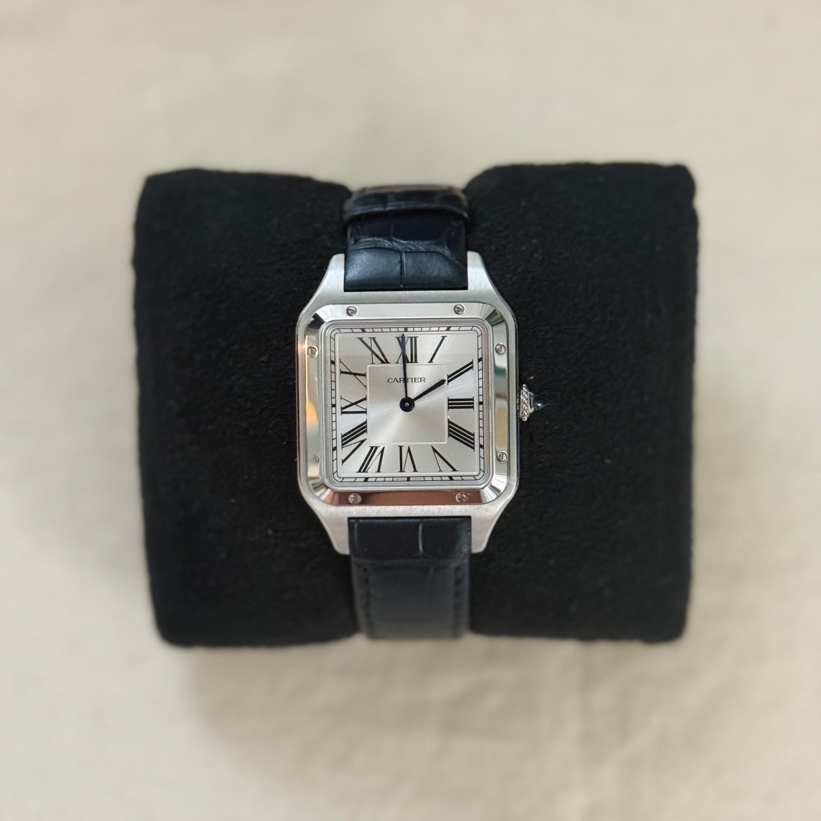 Cartier Santos-Dumont WSSA0022 Large Steel Full Set Box Papers