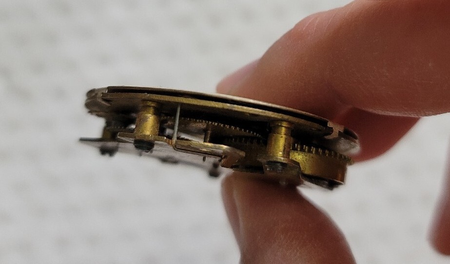 VTG Westclox Pocket Ben Manual Pocket Watch MOVEMENT with dial parts/restore USA