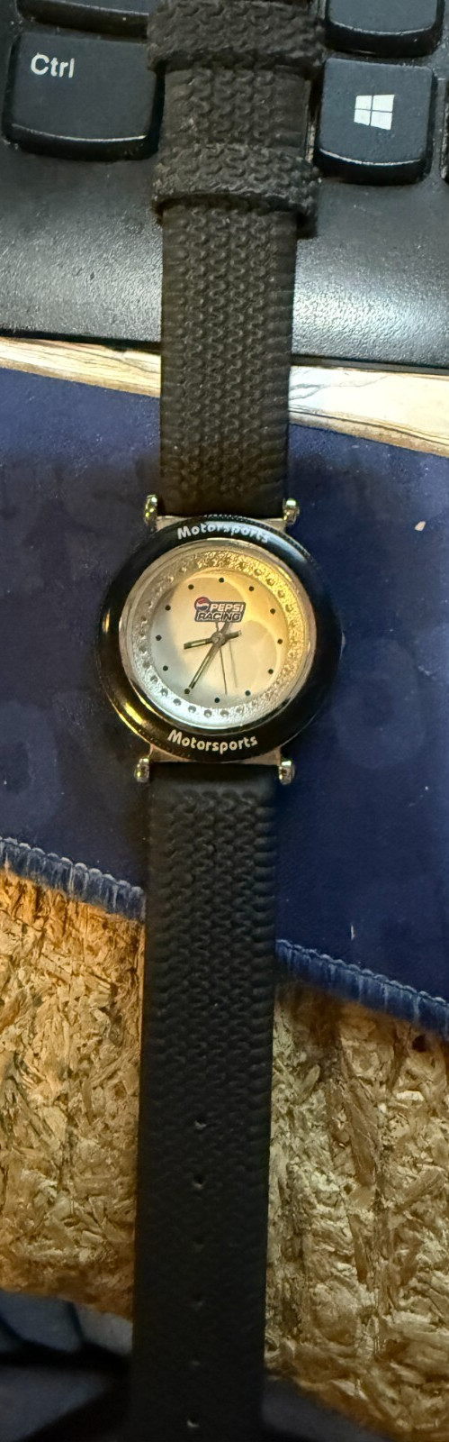 VINTAGE PEPSI RACING WATCH —NEEDS BATTERY