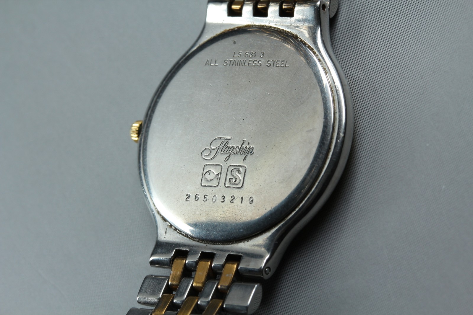 LONGINES Flagship L5.631.3 Gold 33mm Date Quartz Men’s Watch Vintage [Near MINT]
