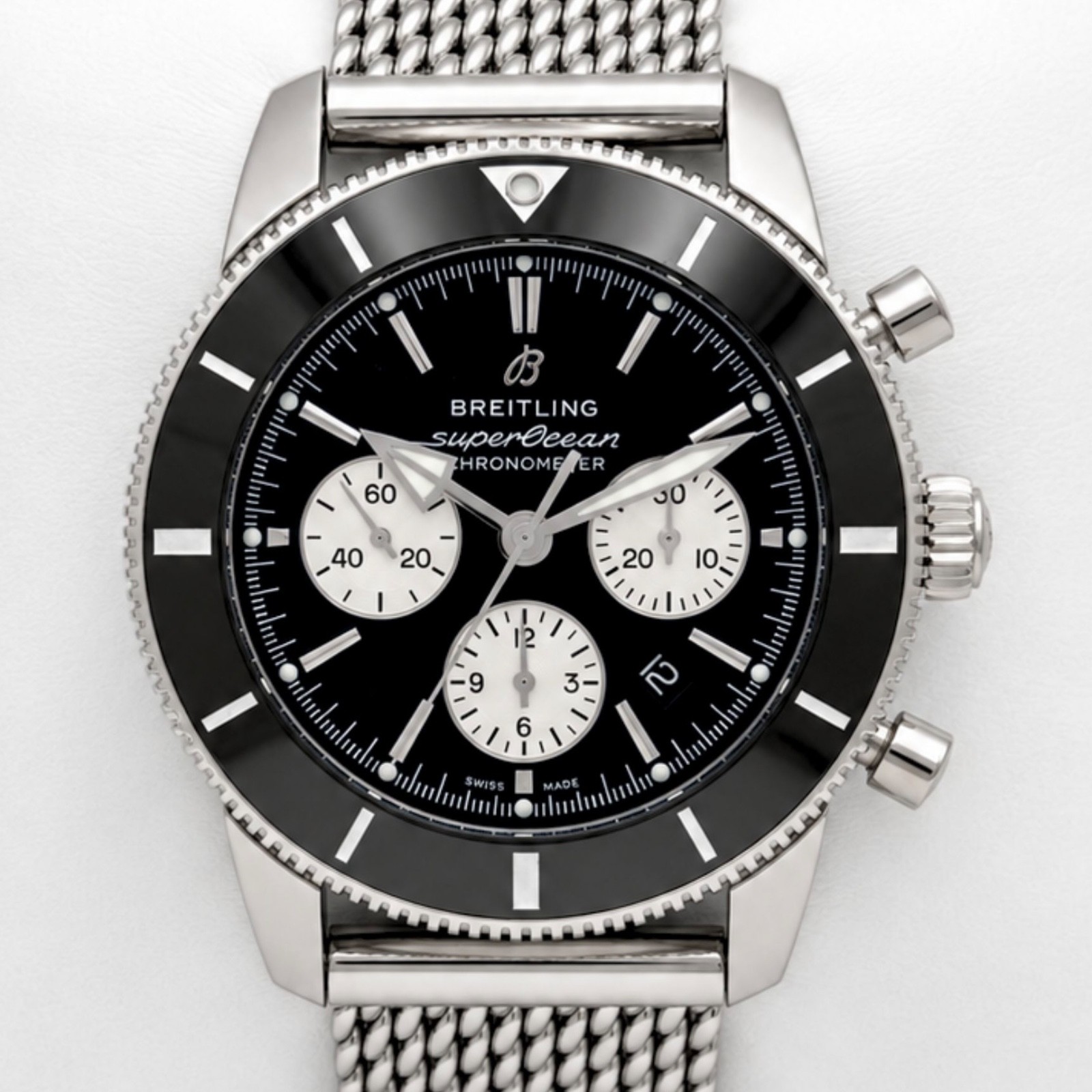 Breitling Superocean Héritage Chrono AB0162121B1A1 Auto 44 Black Dial/Bezel .B/P