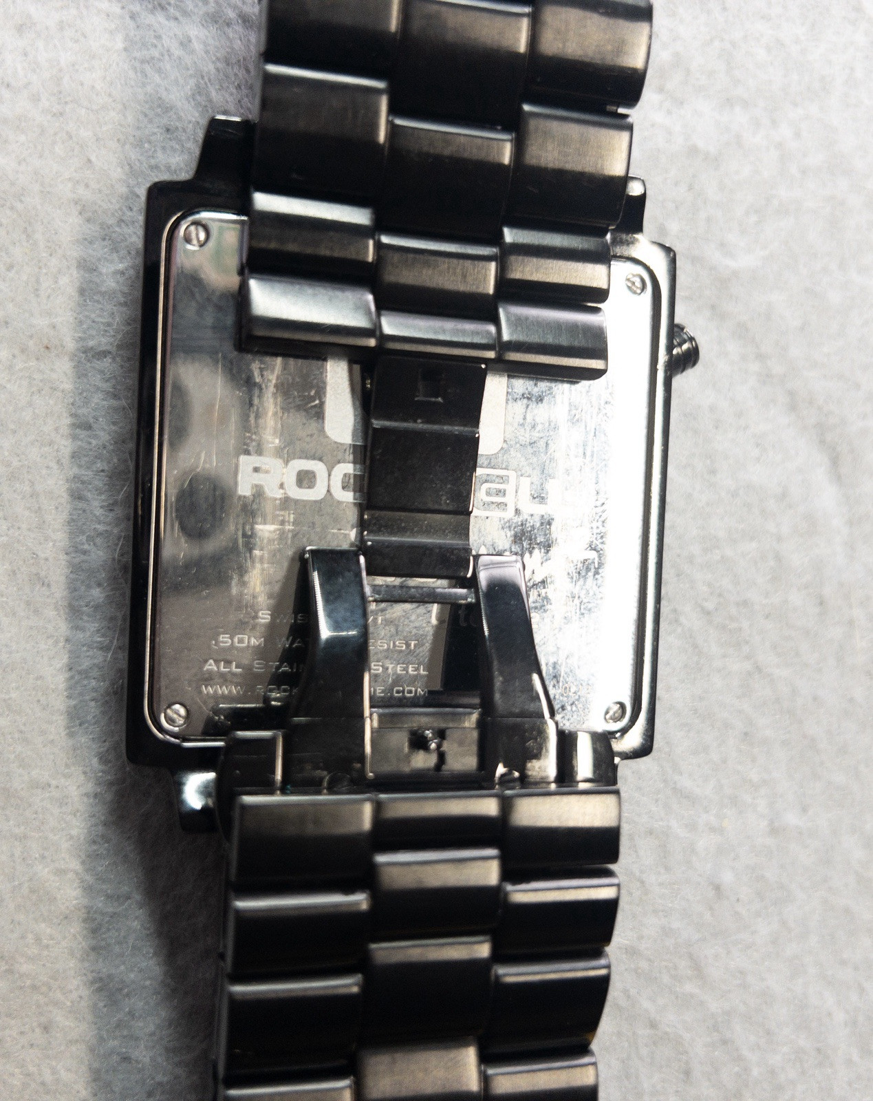 Rockwell 50mm2 Swiss Movement Wrist Watch Metallic Blue Dial