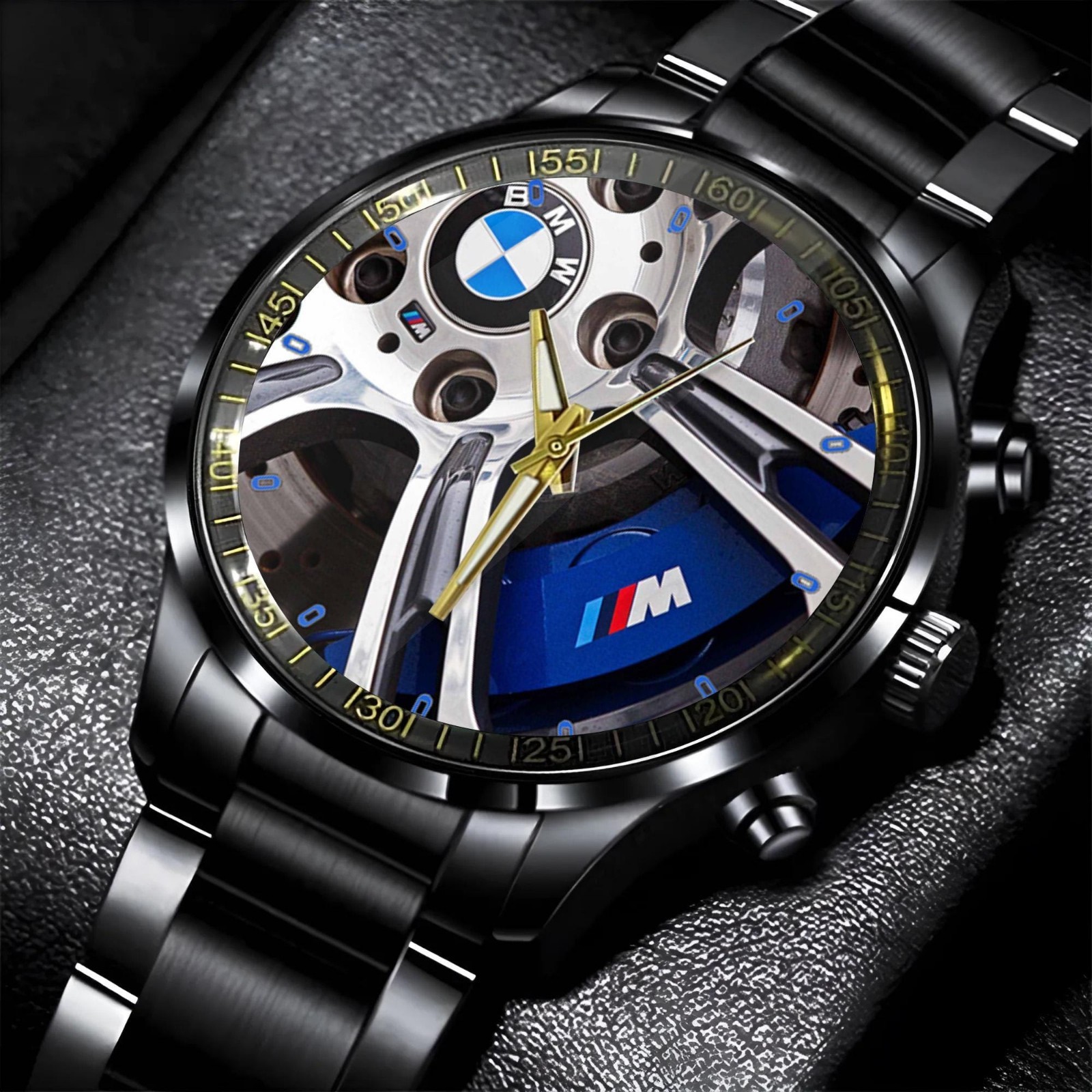 BMW M5 Style Stainless Steel Watch Water Resistant Wrist Watch
