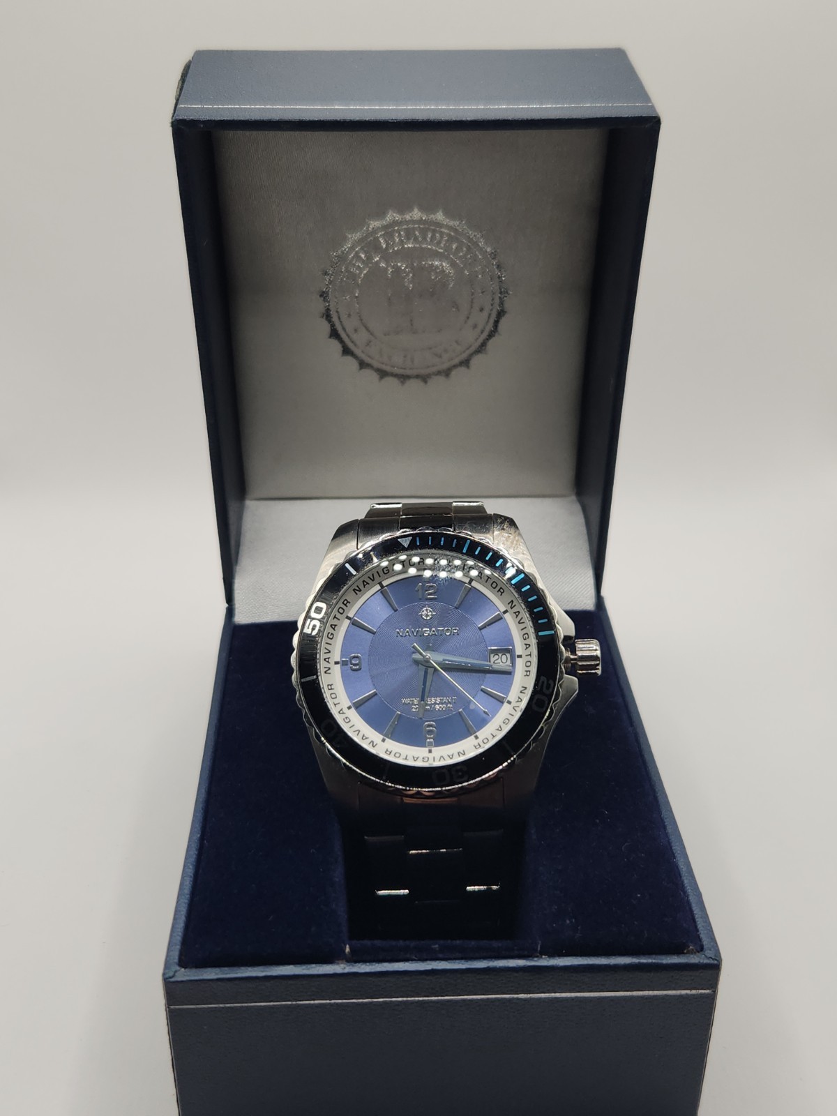 Men’s Bradford Exchange Navigator Chronograph Watch Brand New In Box Quartz Mvmt