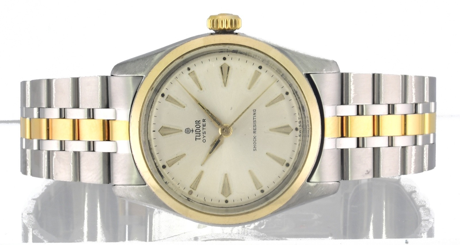 Vintage TUDOR Oyster Small Rose Shock Resisting Mens Wrist Watch – 1950’s –