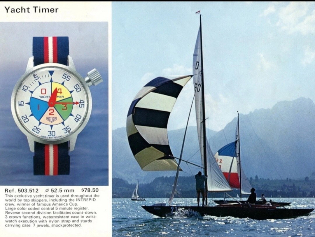 New Pre Tag Heuer 503.512 Mens Oversized Yacht Regatta Timer Stopwatch Mint