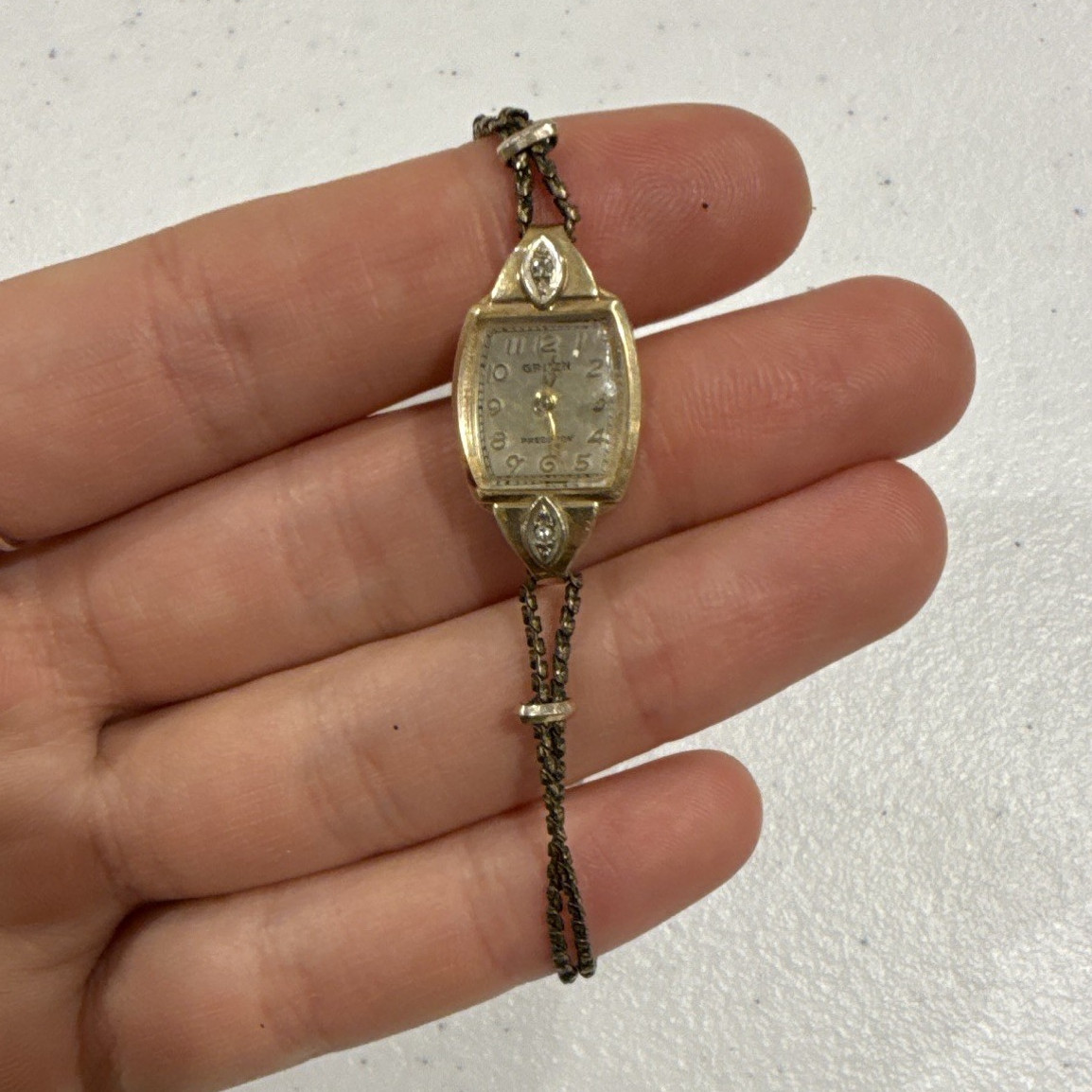 Vintage Gruen Ladies 14K Gold Wristwatch