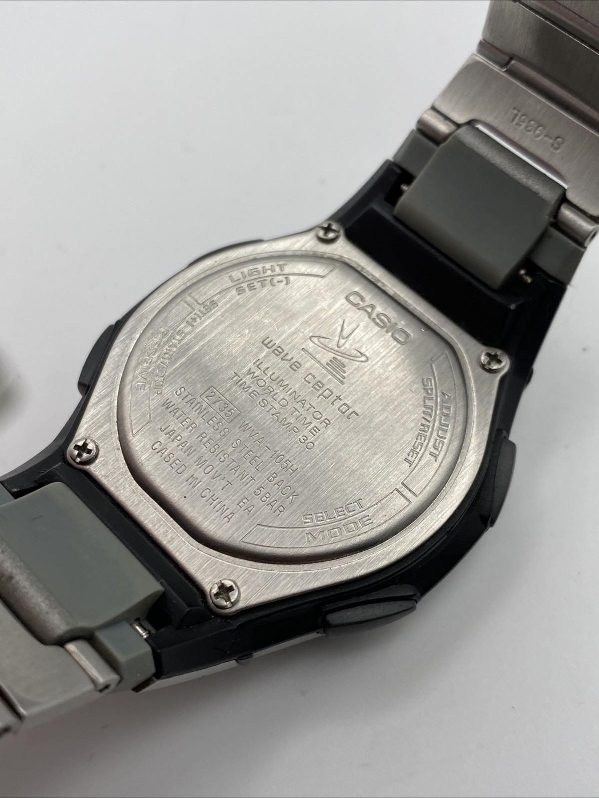 Casio Wave Ceptor Atomic time WVA-105H Mens Watch New Battery 7.5”