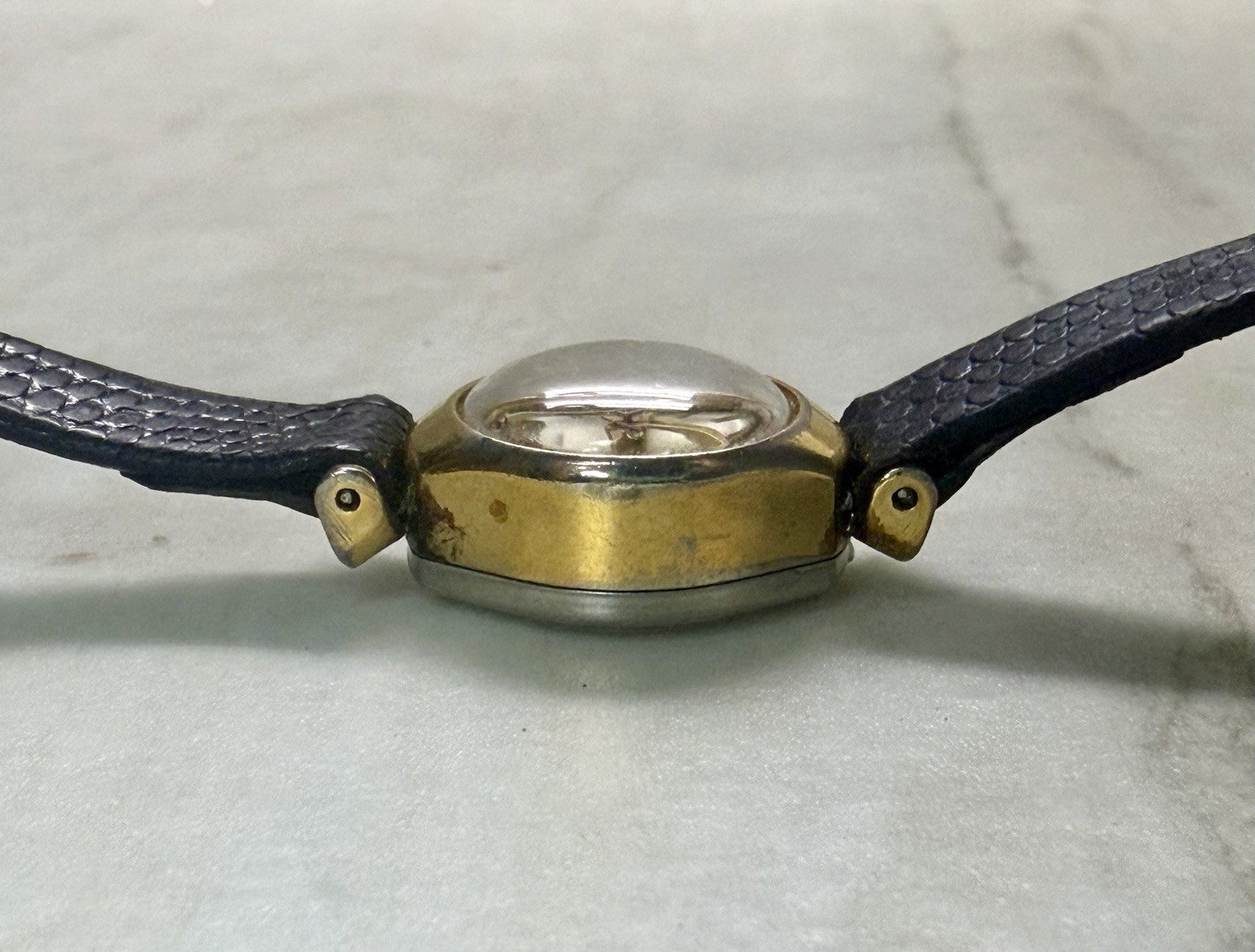 Buren 14mm VTG Ladies Watch- 17 Jewels Mechanical – Working – Hirsch Lizard Band