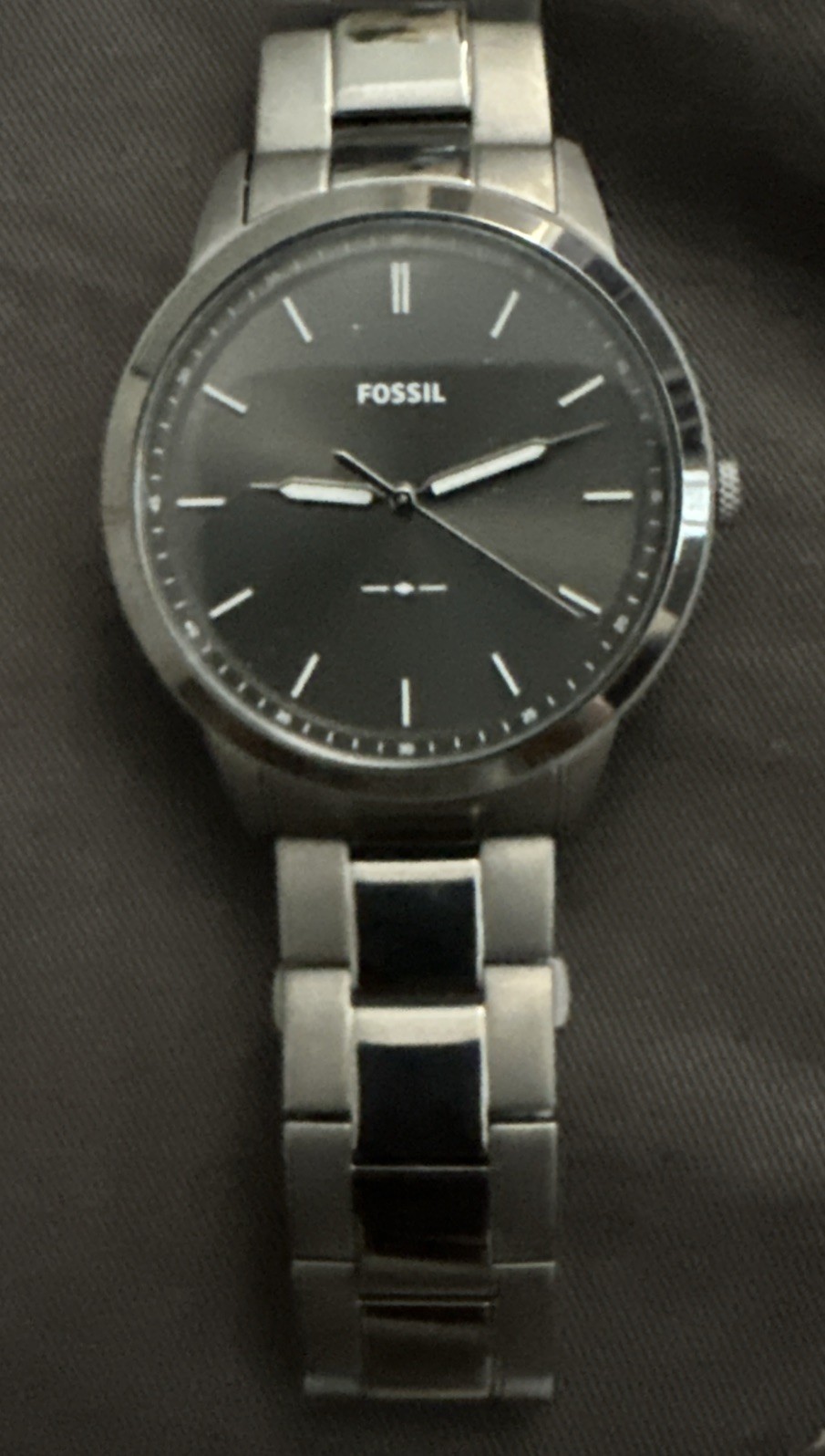 FosslI The Minimalist Three-Hand Smoke Stainless Steel Watch Men’s FS5459