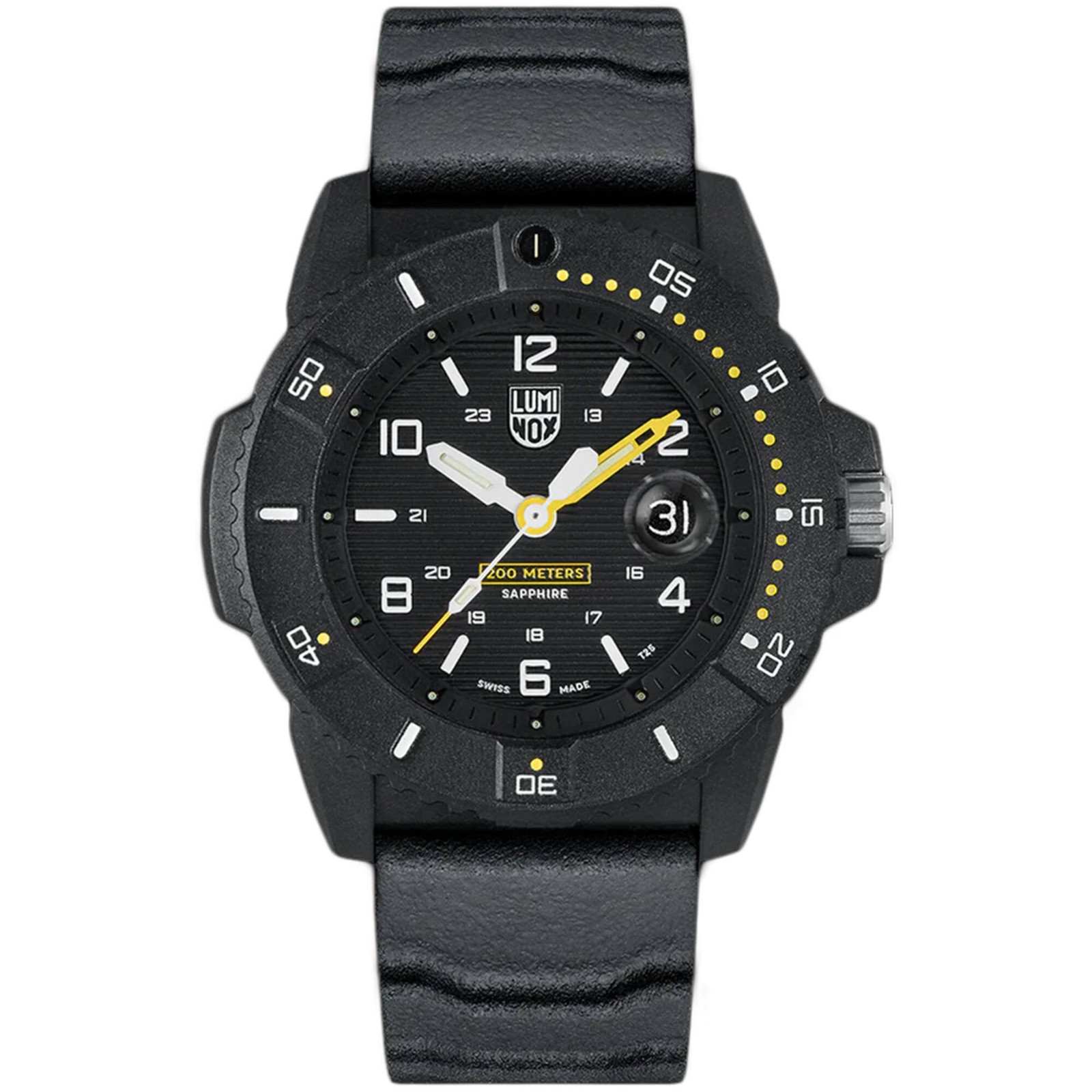 Luminox Men’s Watch Navy Seal Quartz Black Carbonox Case Rubber Strap XS.3601