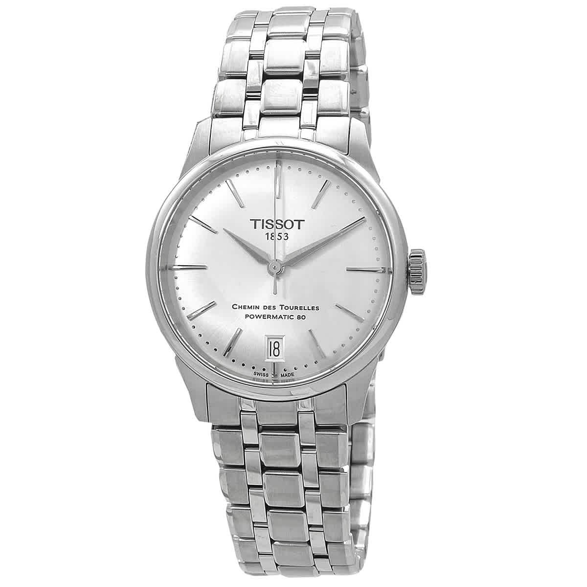 Tissot T139.207.11.031.00 Chemin Des Tourelles Silver Dial 34 mm Women’s Watch
