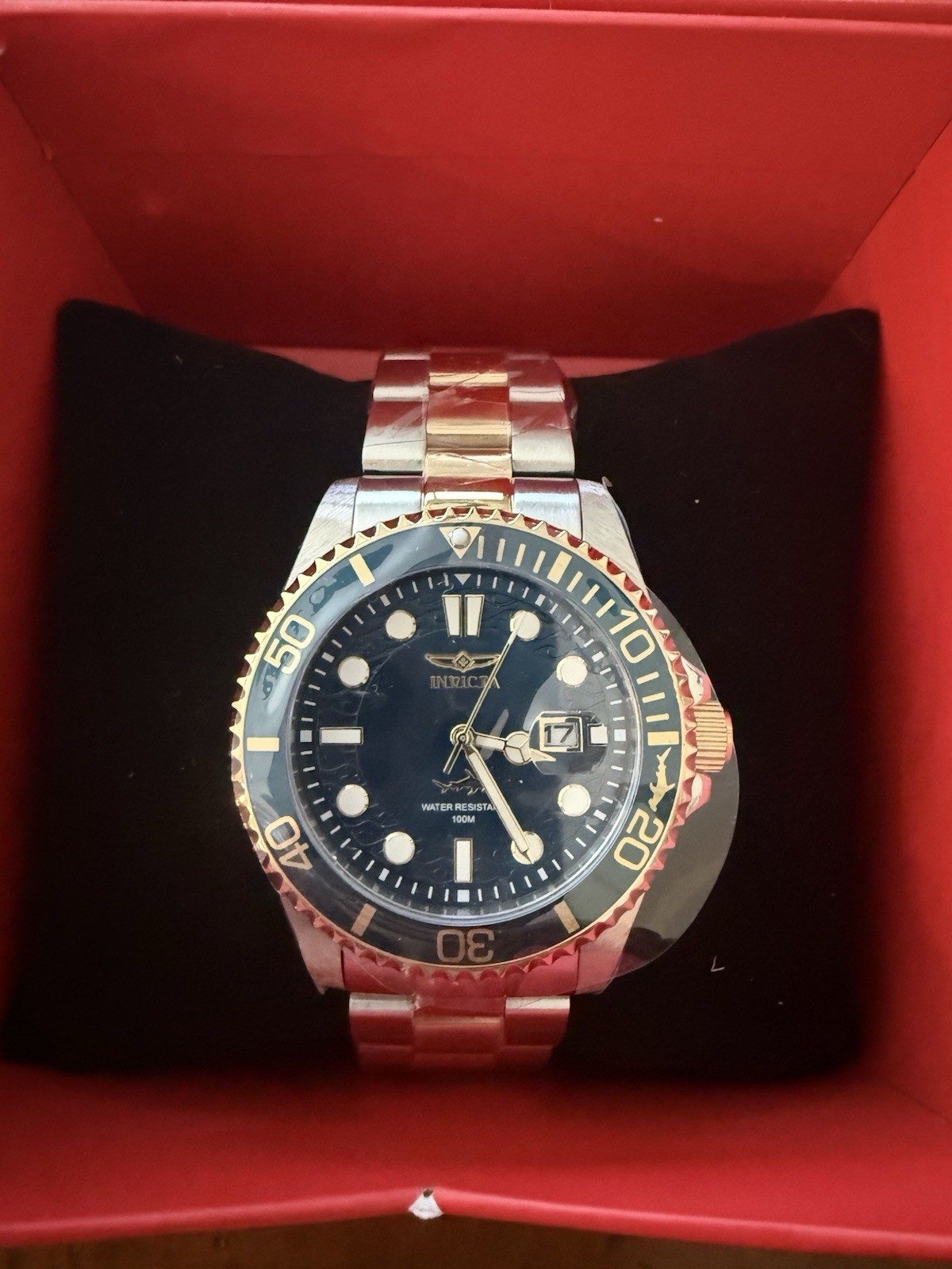 Invicta Pro Diver Currentwave Men’s Watch – 43mm Steel, Gold (30021)