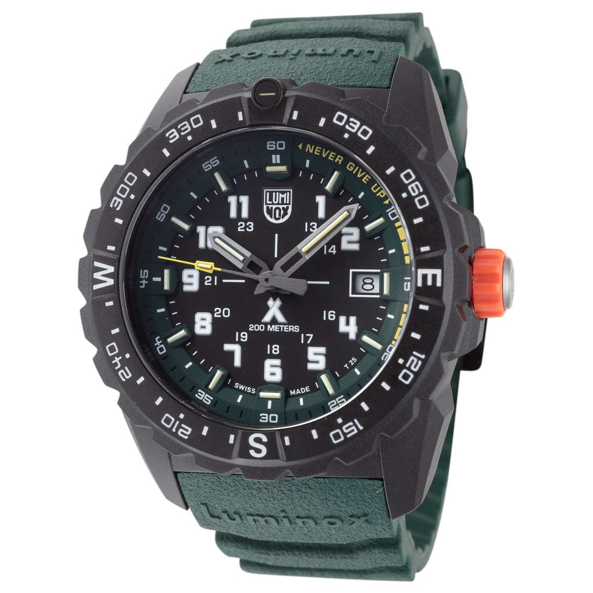 Luminox Men’s Bear Grylls Mountain 43mm Swiss Made Green Quartz Watch XB.3735