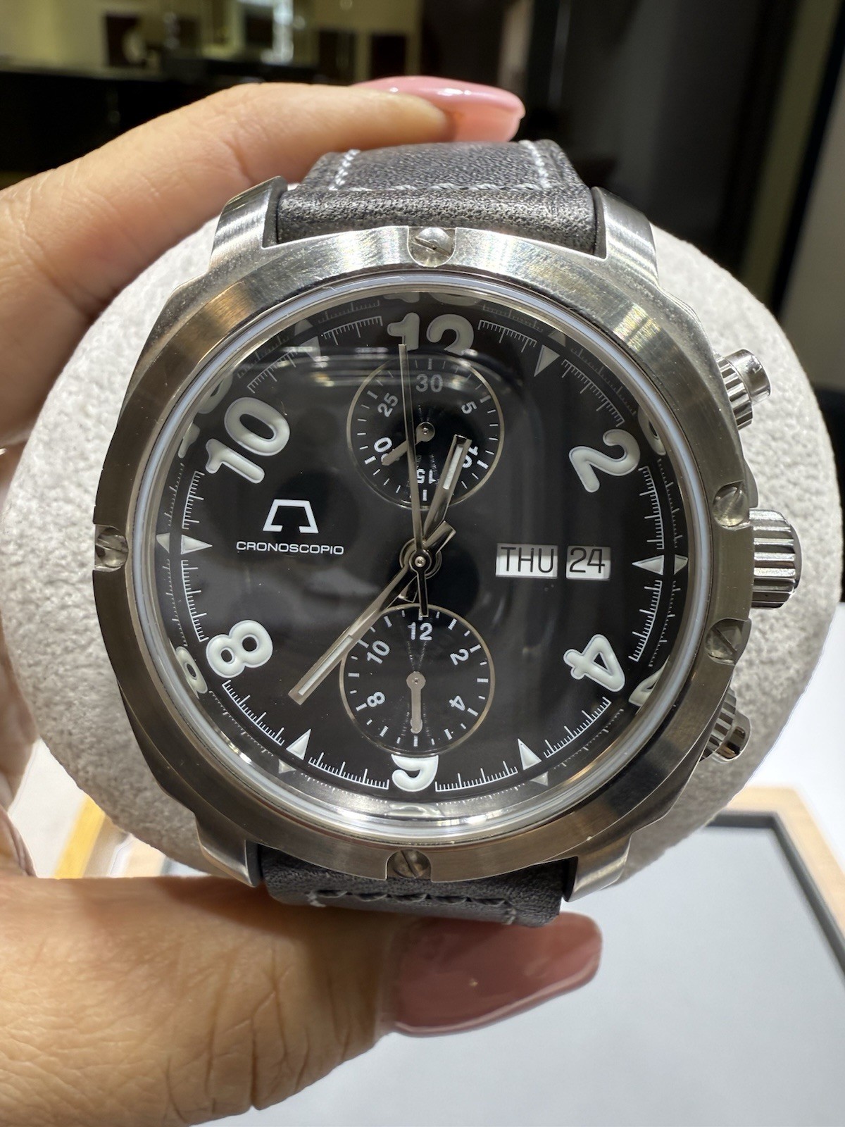 ANONIMO OPERA MECCANA CRONOSCOPIO BLACK DIL MOD 2005 CHRONOGRAPH AUTOMATIC