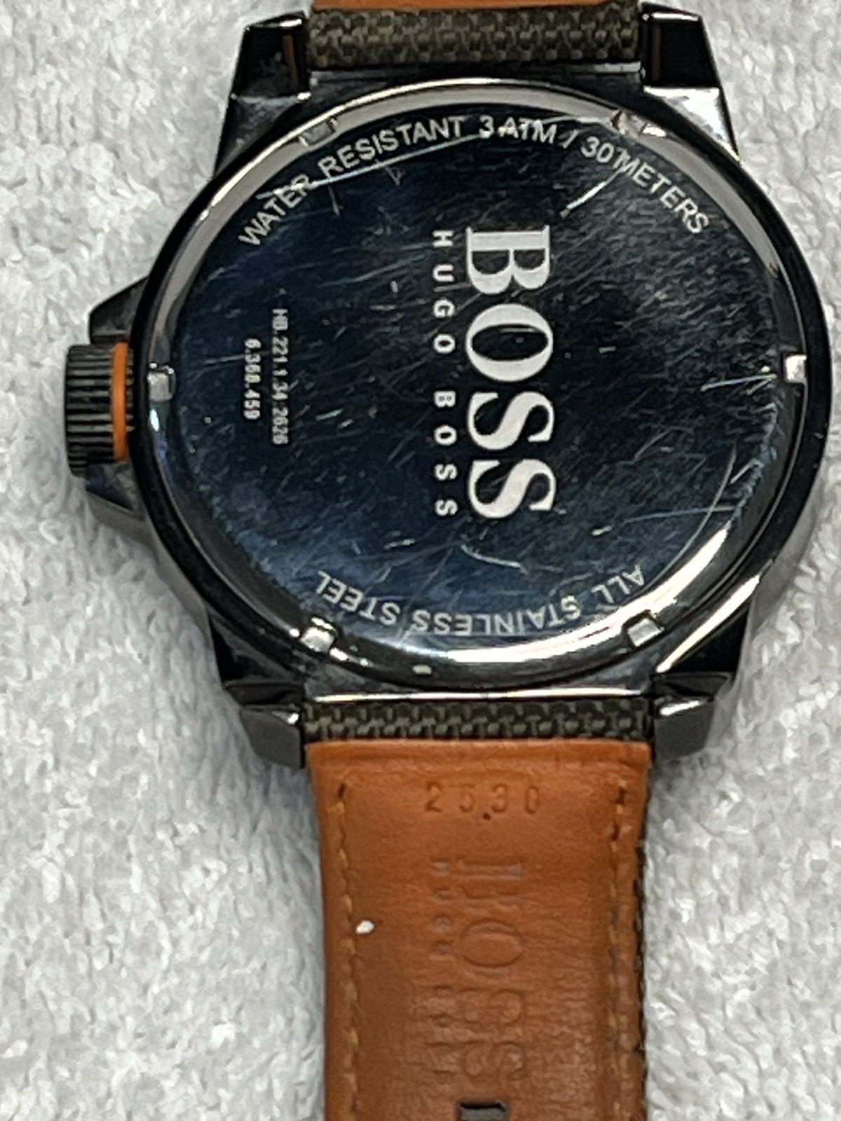 Hugo Boss Woven Nylon Strap Watch | YOU NEED TO CHANGE THE STRAPS New Battery