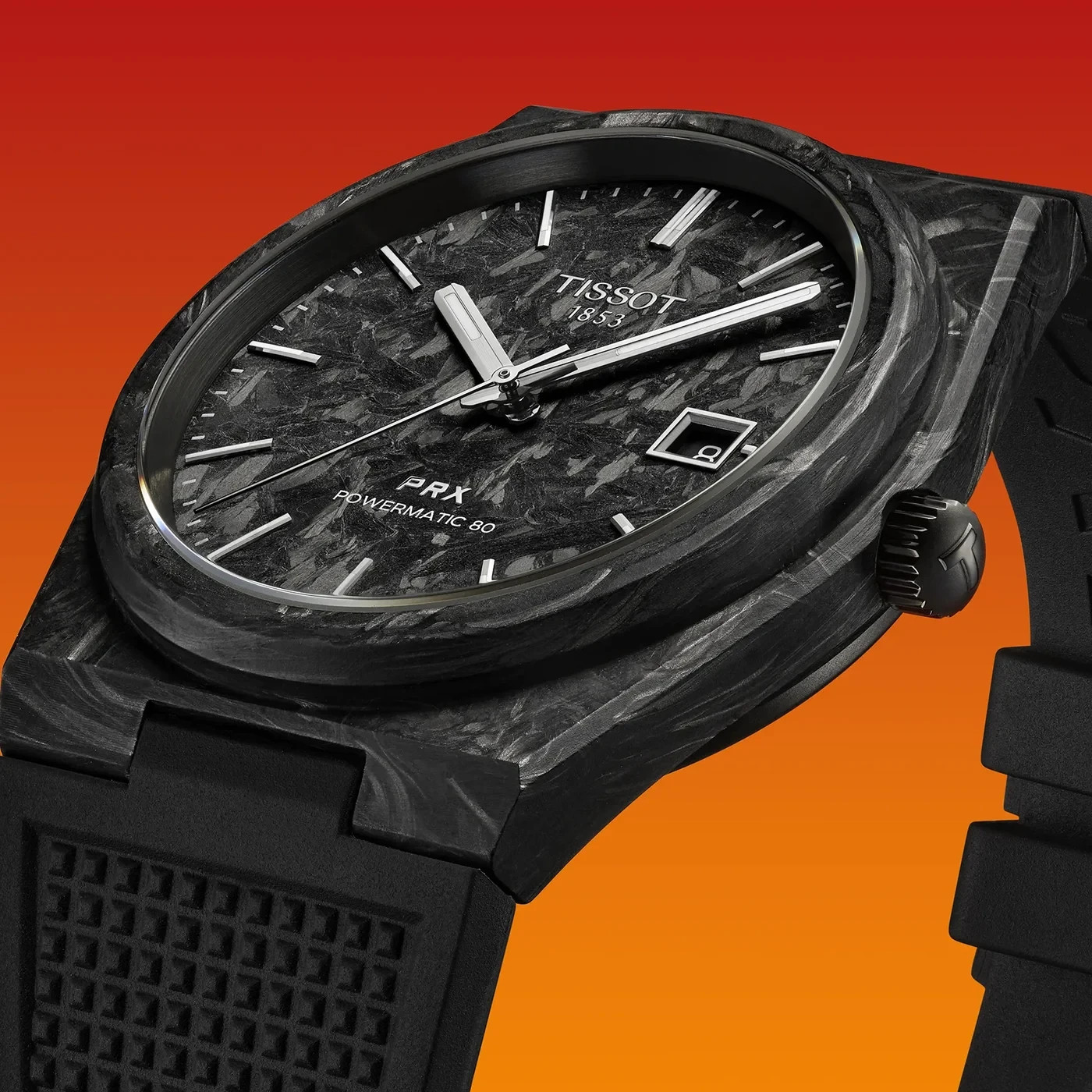 Tissot PRX Powermatic 80 Carbon Fiber Automatic Men’s Watch – T137.907.97.201.00