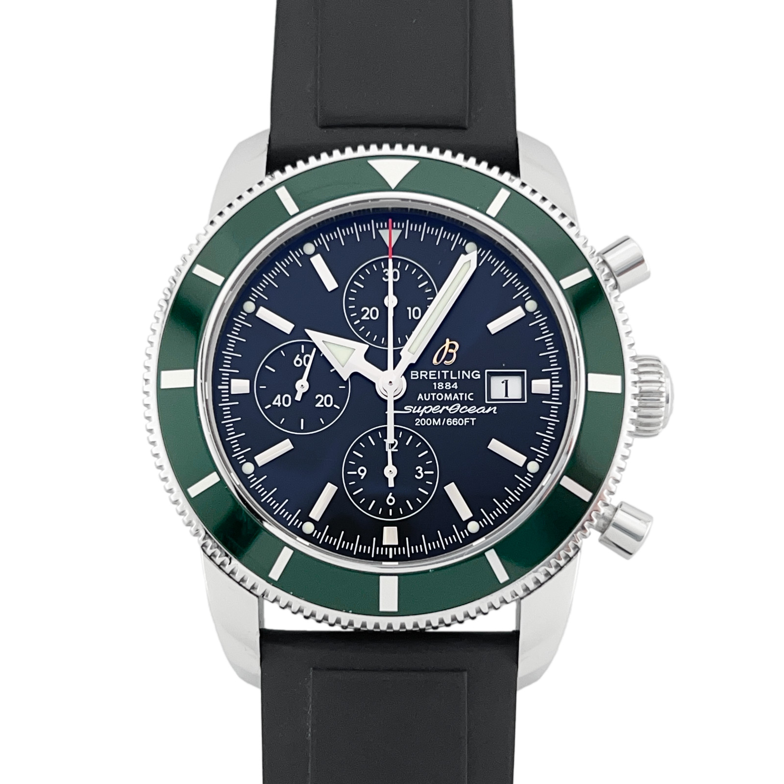 Breitling Superocean Heritage Chronograph “Green Edition” A13320, complete set