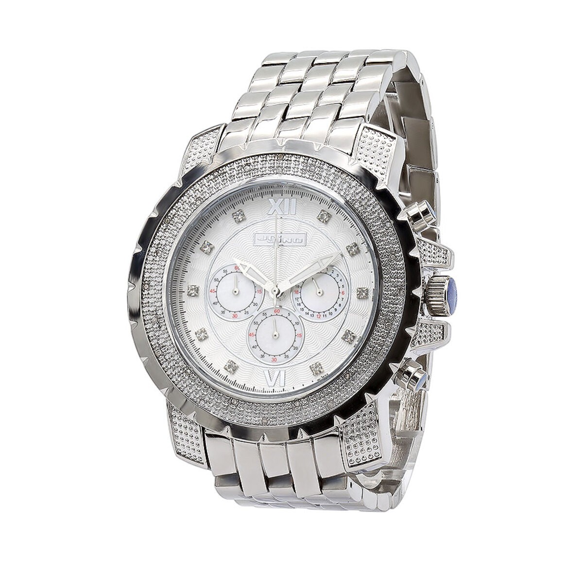 Men’s Diamond Watch | JoJino 55 mm | White Dial