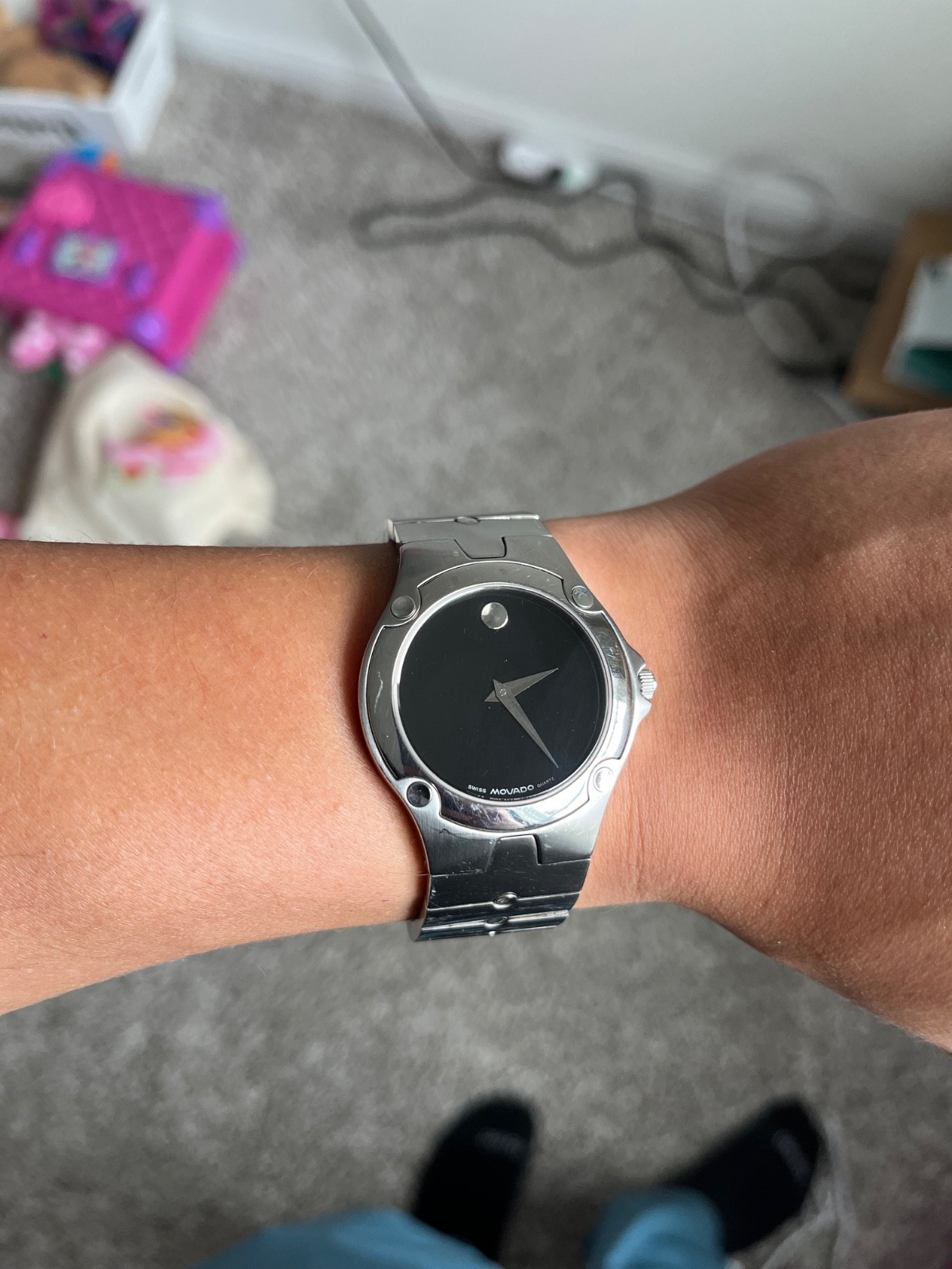 Movado SE Sports Edition Men’s Watch – Black Museum Dial