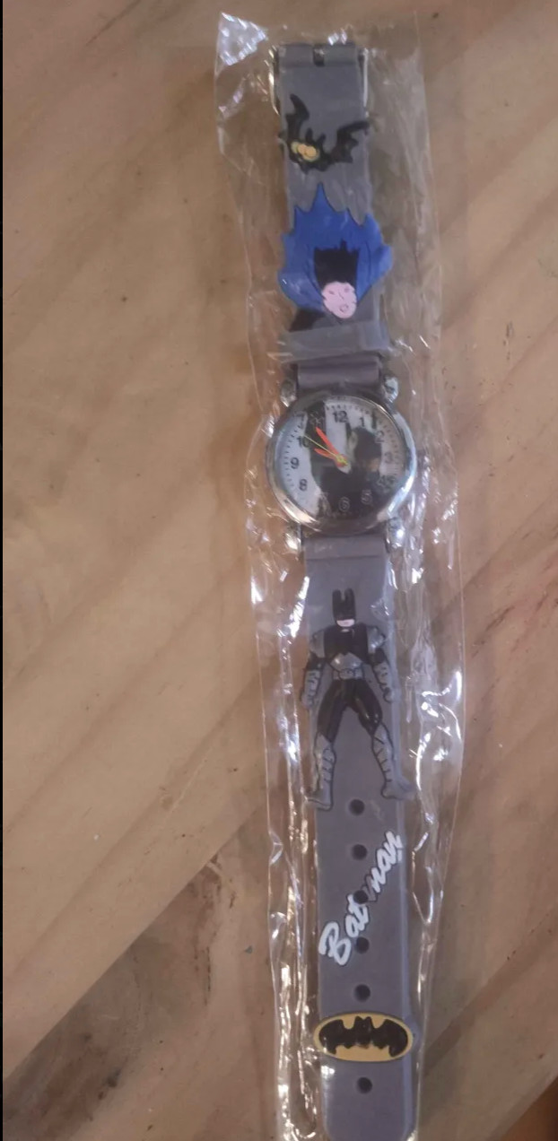 Wholesale Cartoon Batman Quartz 3D Silicone Strap Movie Figure Kids Watch