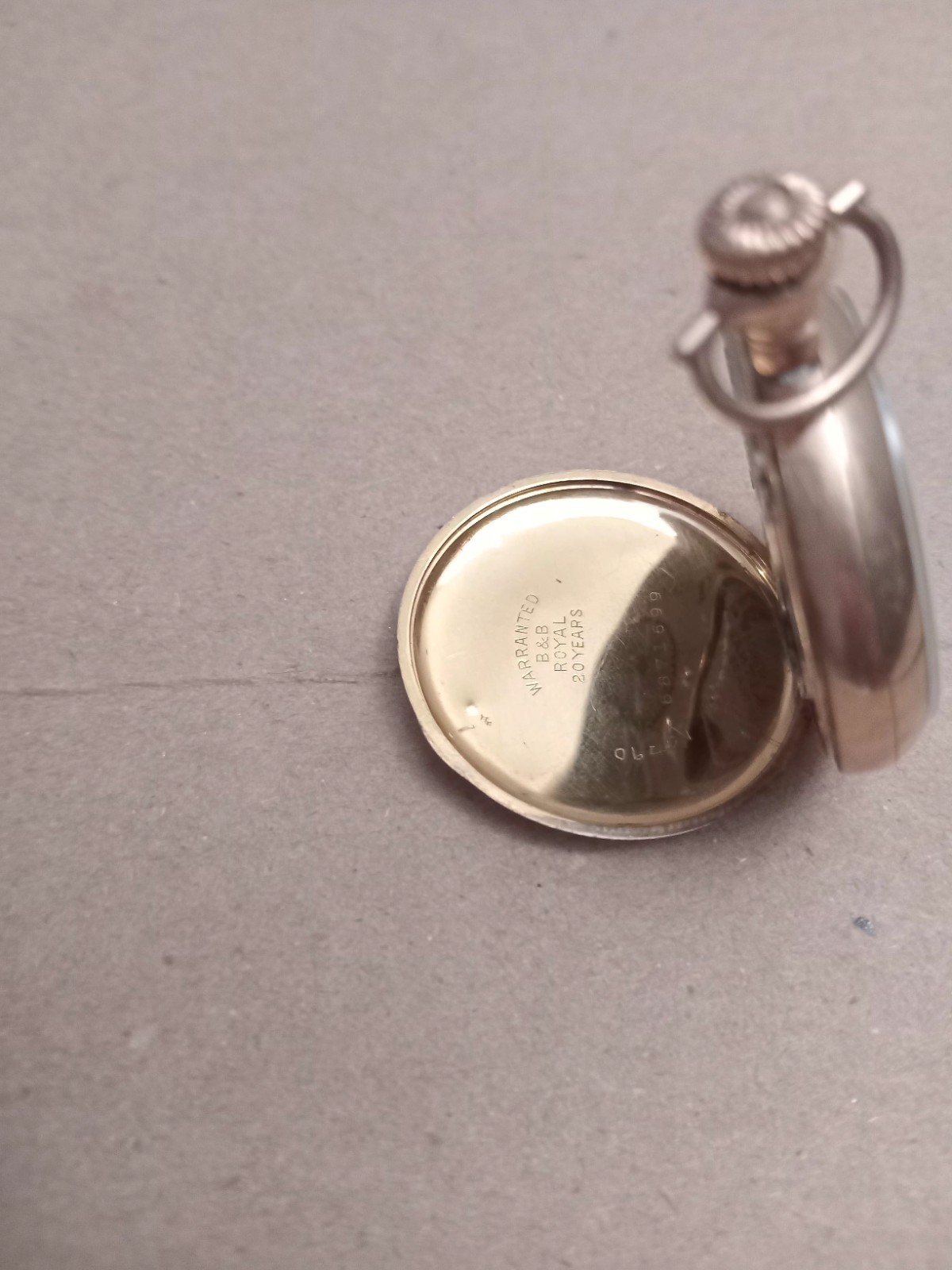 Waltham Pocket Watch Gold Filled Serie 17387066 Open Face Run Vintage Antique