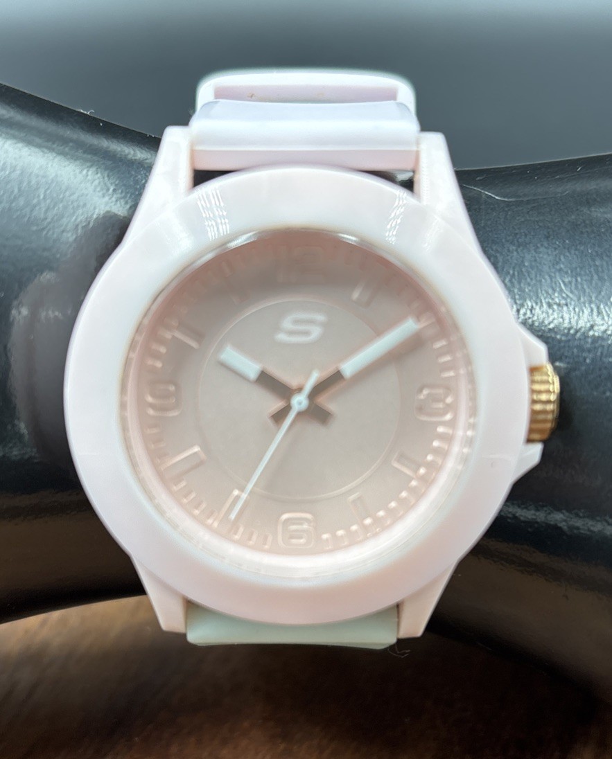 Skechers Women’s Rosencrans 40mm Quartz Watch – Blush Pink & Aqua