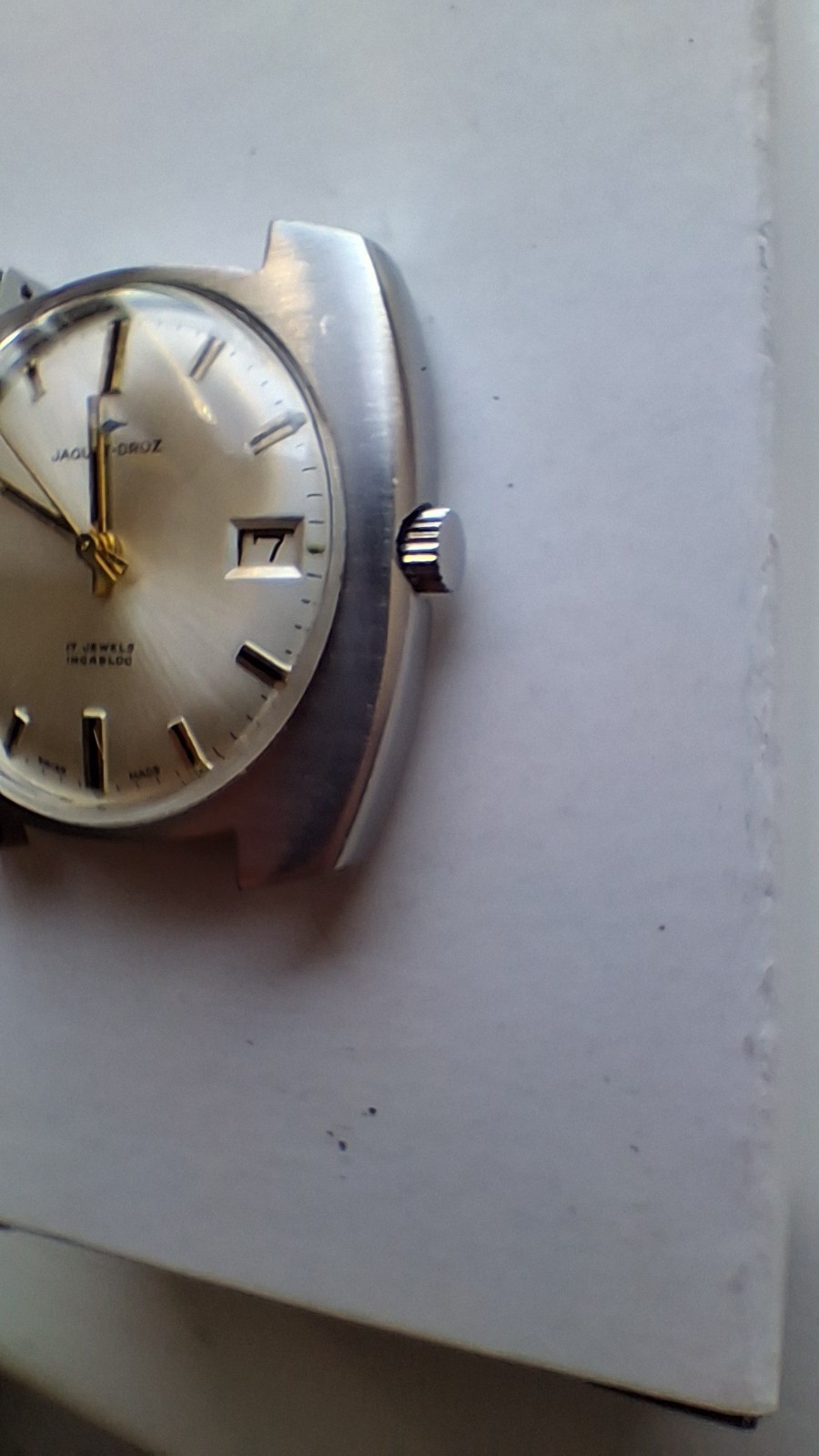 Jaquet Droz Vintage Watch 17 Jewels Incabloc AS ST 1950/51 Movement