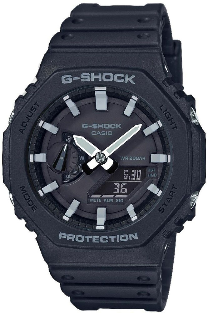 CASIO Watch – GA-2100-1AER for Male Black in Carbon fiber