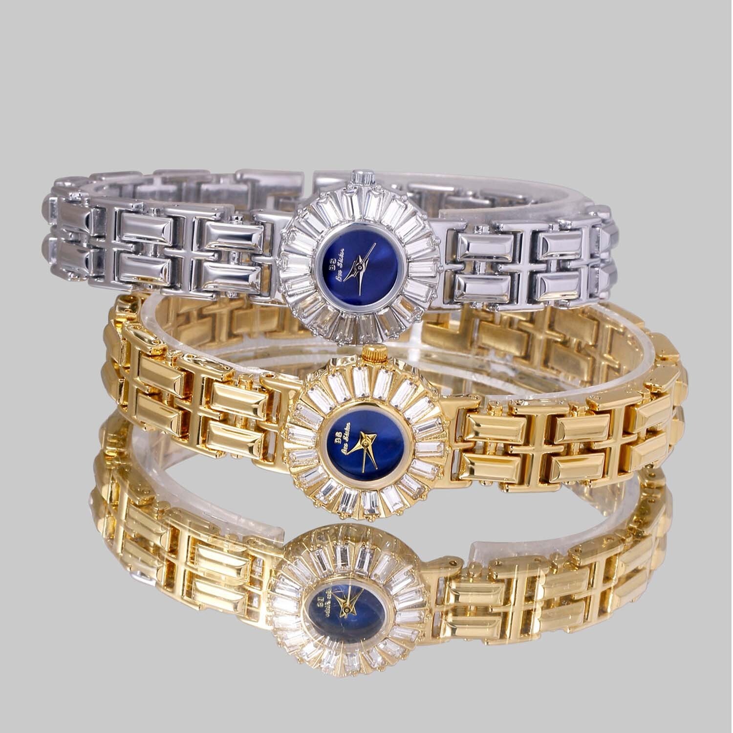 Luxury Women Watch Zircon Flower Face Golden Stylish Women’s Quartz Wrist Watch