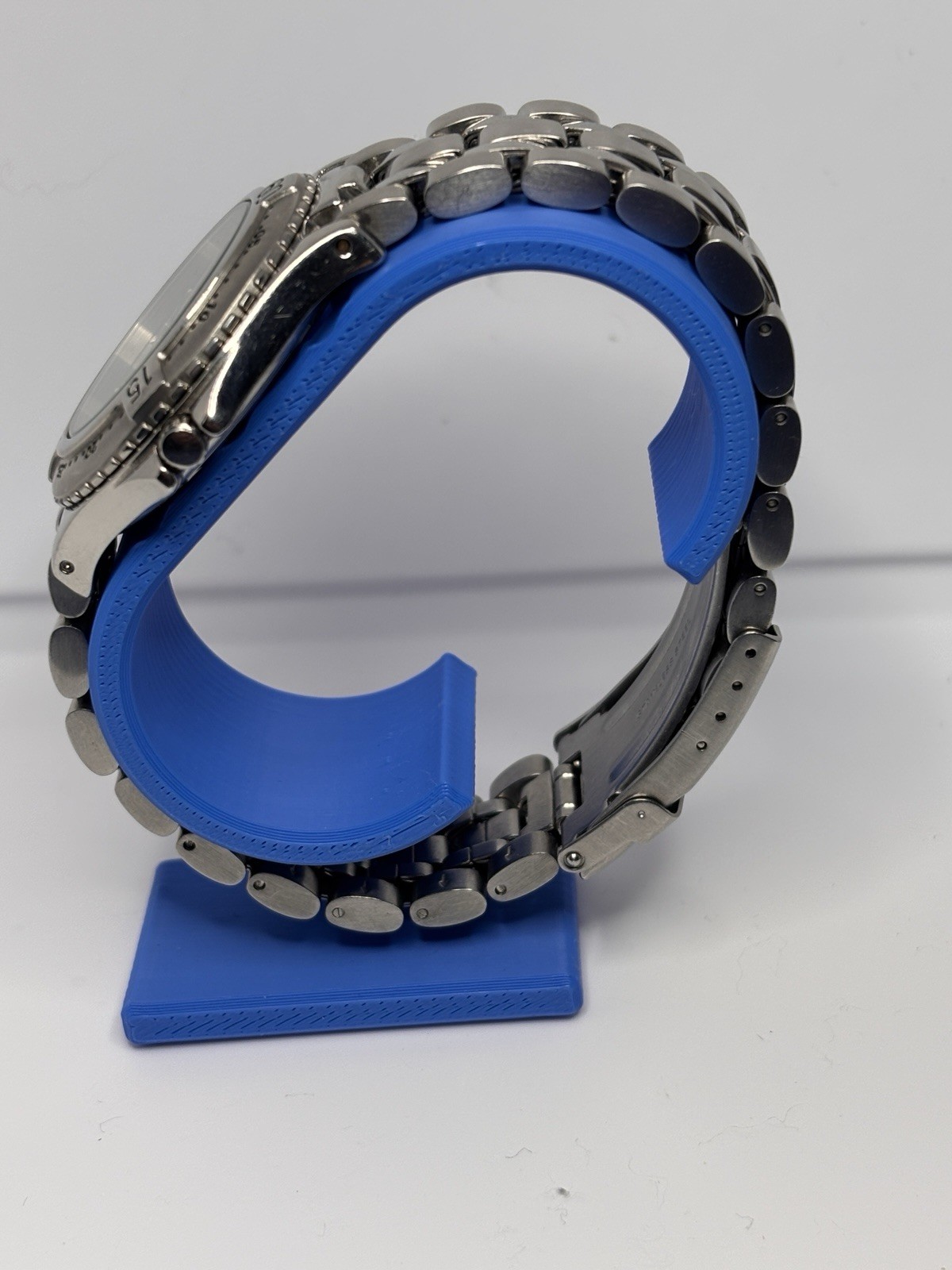 Vintage Fossil Blue Quartz Men’s Watch –Model AM-3198 – Stainless Steel Bracelet