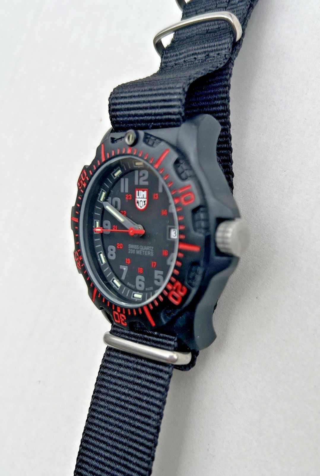 Luminox 8800 Series Black Ops Swiss Quartz 200M Men’s Watch Mineral Crystal NATO