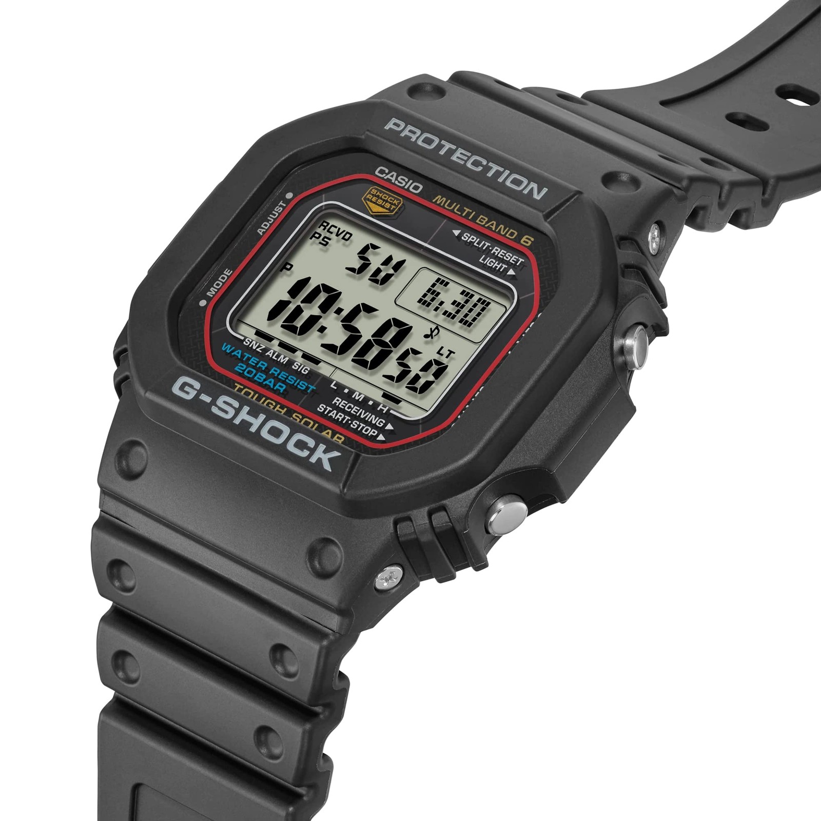 CASIO G-SHOCK G-Shock G-Shock 5600 SERIES Men’s Waterproof Radio Solar Dig